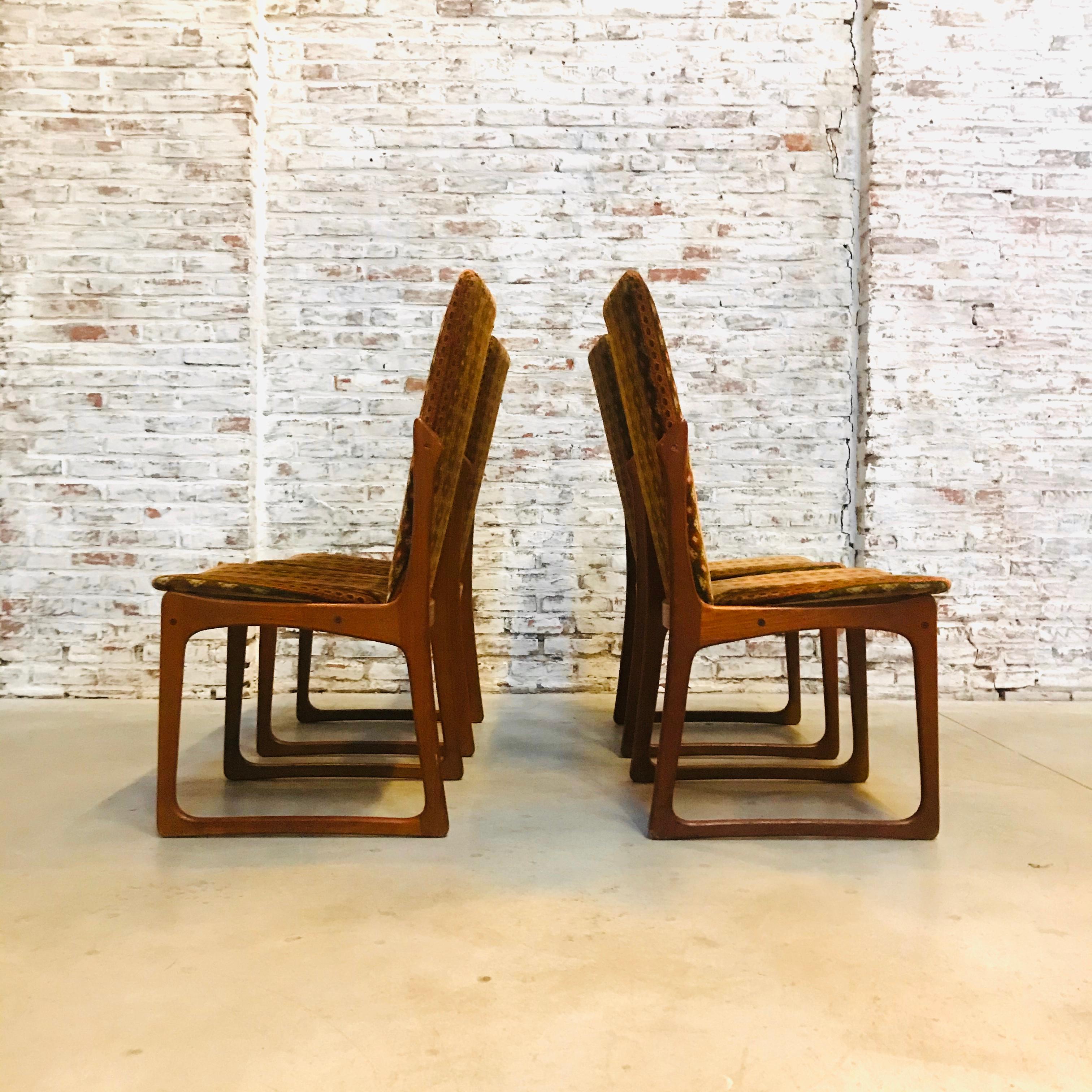 Midcentury Danish Teak Dining Chairs by Vamdrup Stölefabrik, Set of 4, 1960s For Sale 7