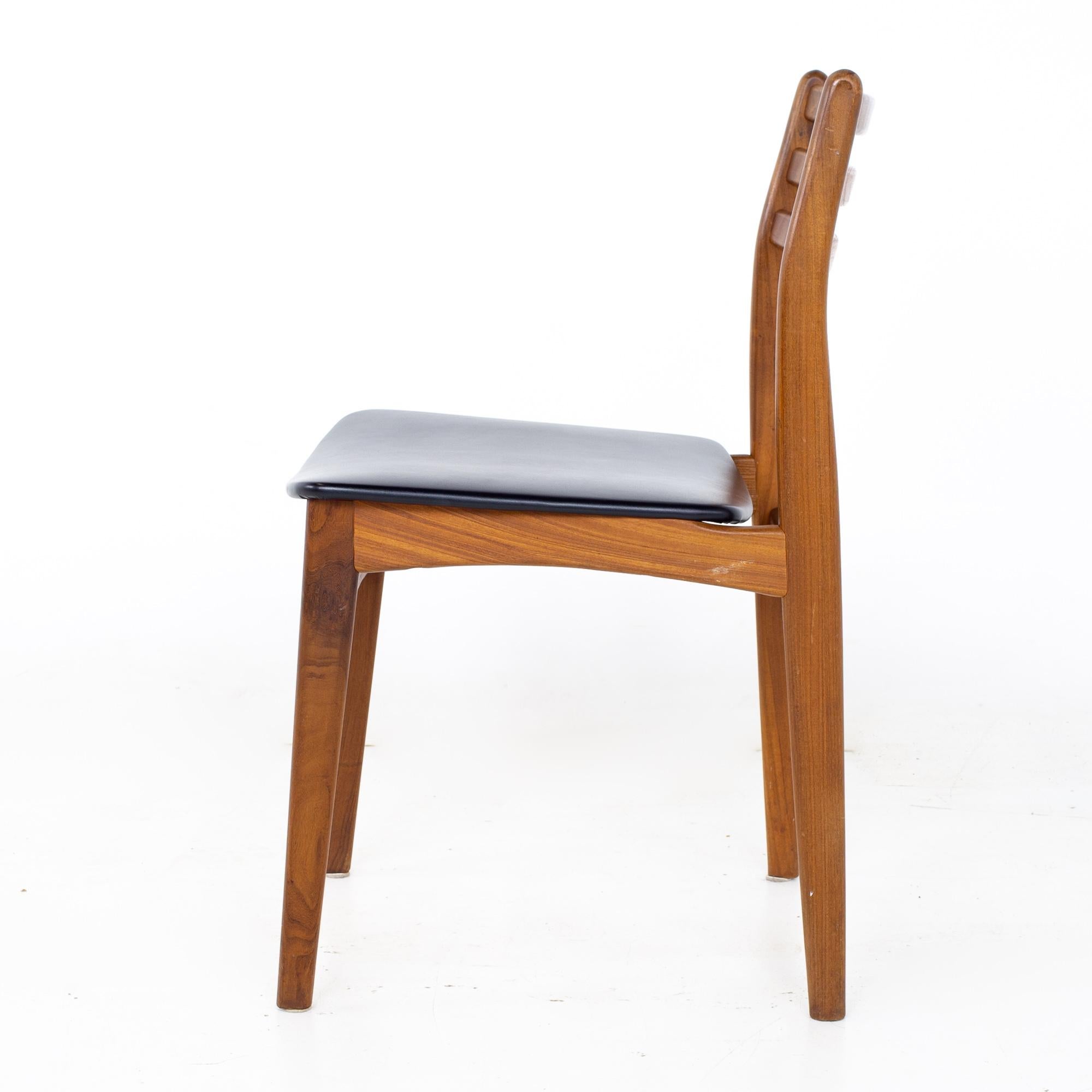 Mid Century Danish Teak Dining Chairs, Set of 6 5