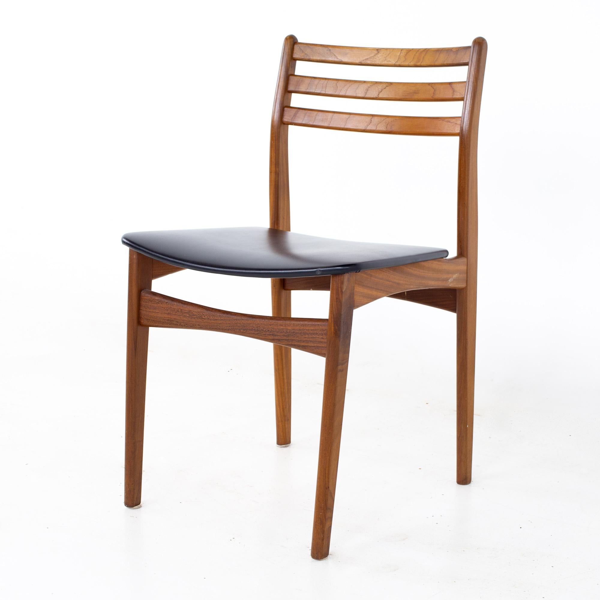 Late 20th Century Mid Century Danish Teak Dining Chairs, Set of 6