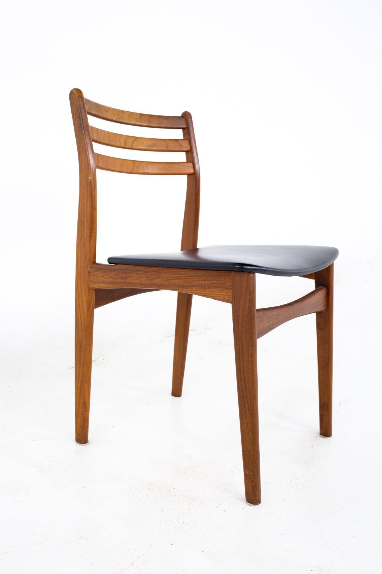Mid Century Danish Teak Dining Chairs, Set of 6 1