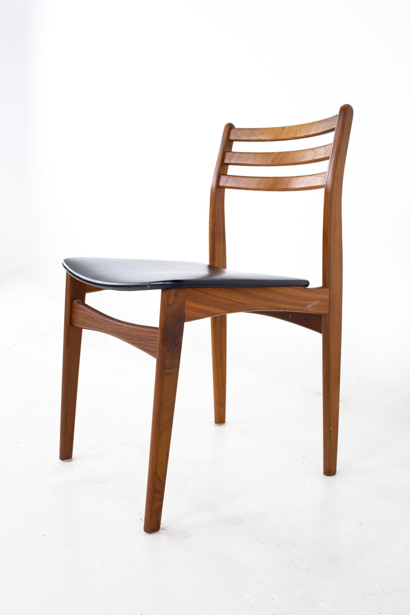 Mid Century Danish Teak Dining Chairs, Set of 6 2
