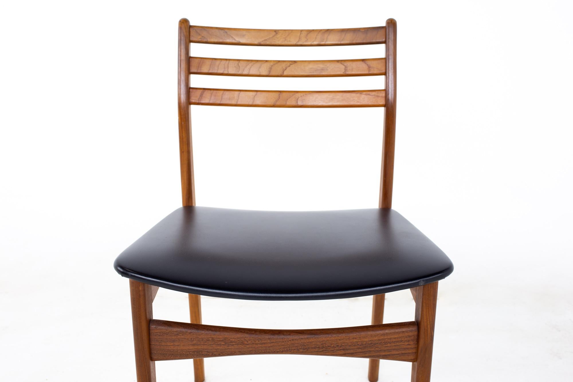 Mid Century Danish Teak Dining Chairs, Set of 6 3