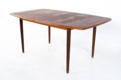 Mid Century Danish Teak Dining Expanding Surfboard Dining Table