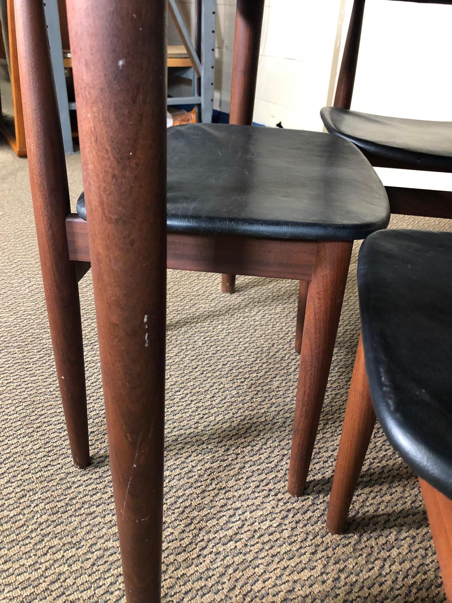 Midcentury Danish Teak Dining Set Hans Olsen Frem Rojle Extending Table For Sale 4