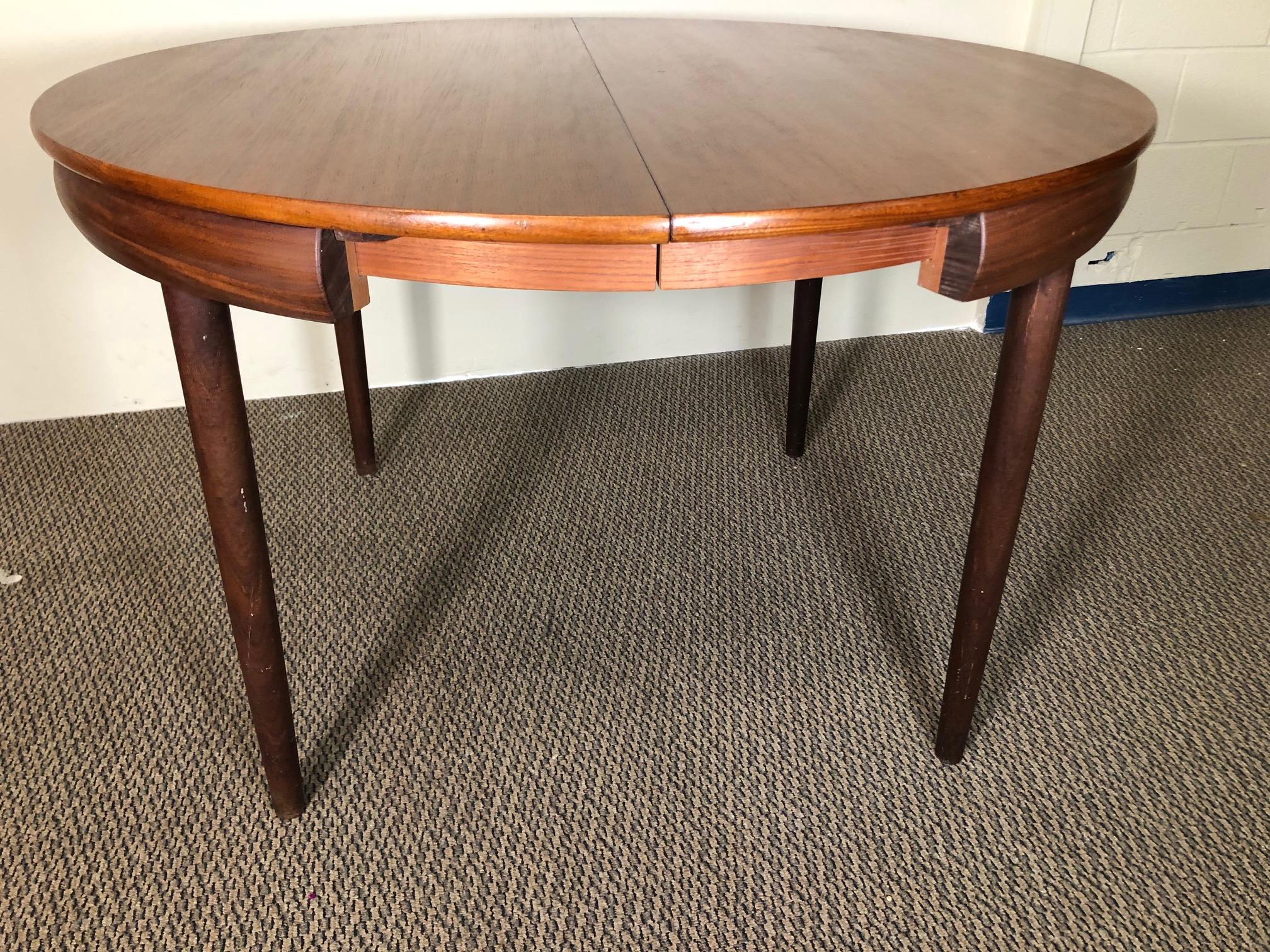 Midcentury Danish Teak Dining Set Hans Olsen Frem Rojle Extending Table For Sale 7