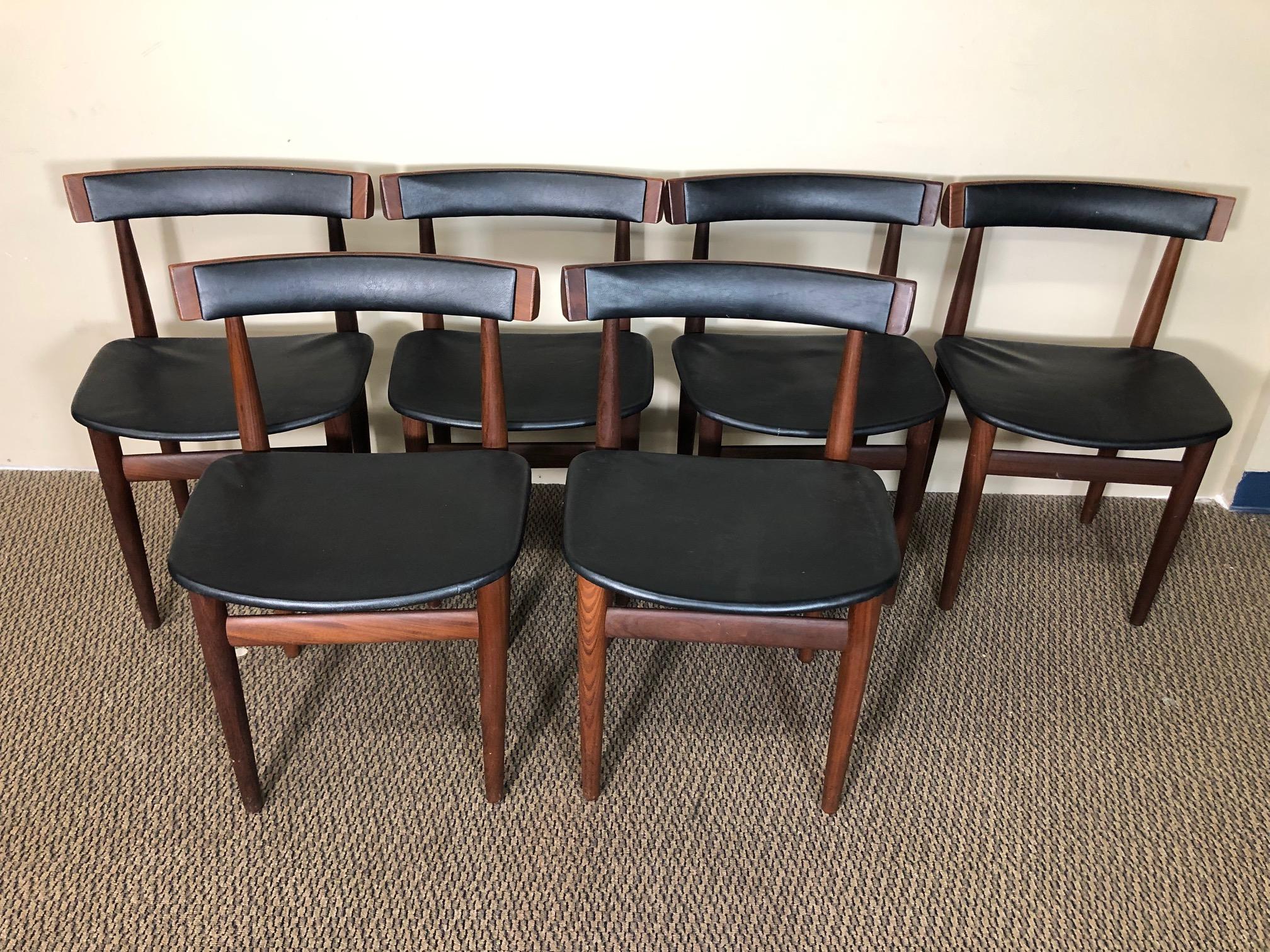 Midcentury Danish Teak Dining Set Hans Olsen Frem Rojle Extending Table For Sale 8