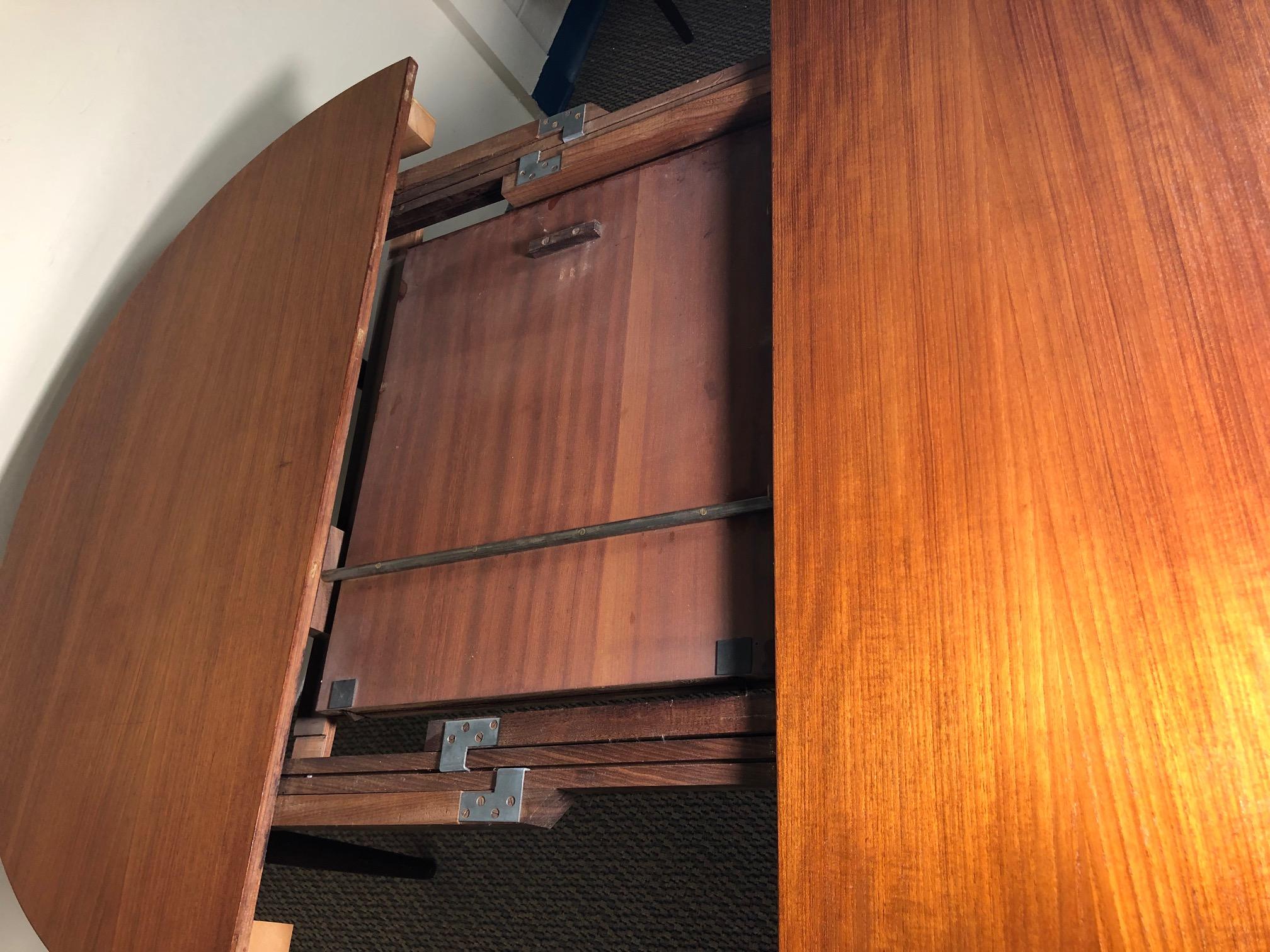 Mid-Century Modern Midcentury Danish Teak Dining Set Hans Olsen Frem Rojle Extending Table For Sale