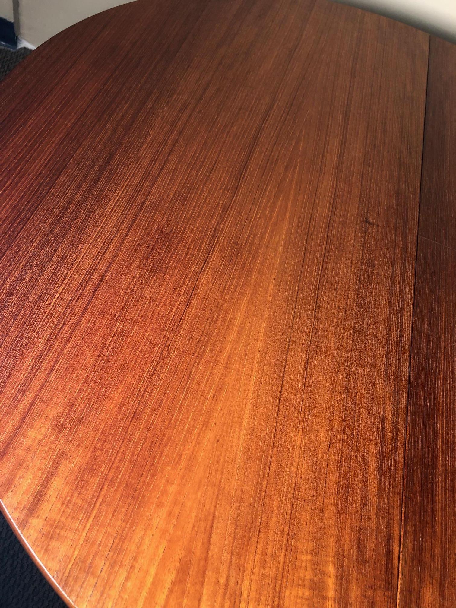 20th Century Midcentury Danish Teak Dining Set Hans Olsen Frem Rojle Extending Table For Sale