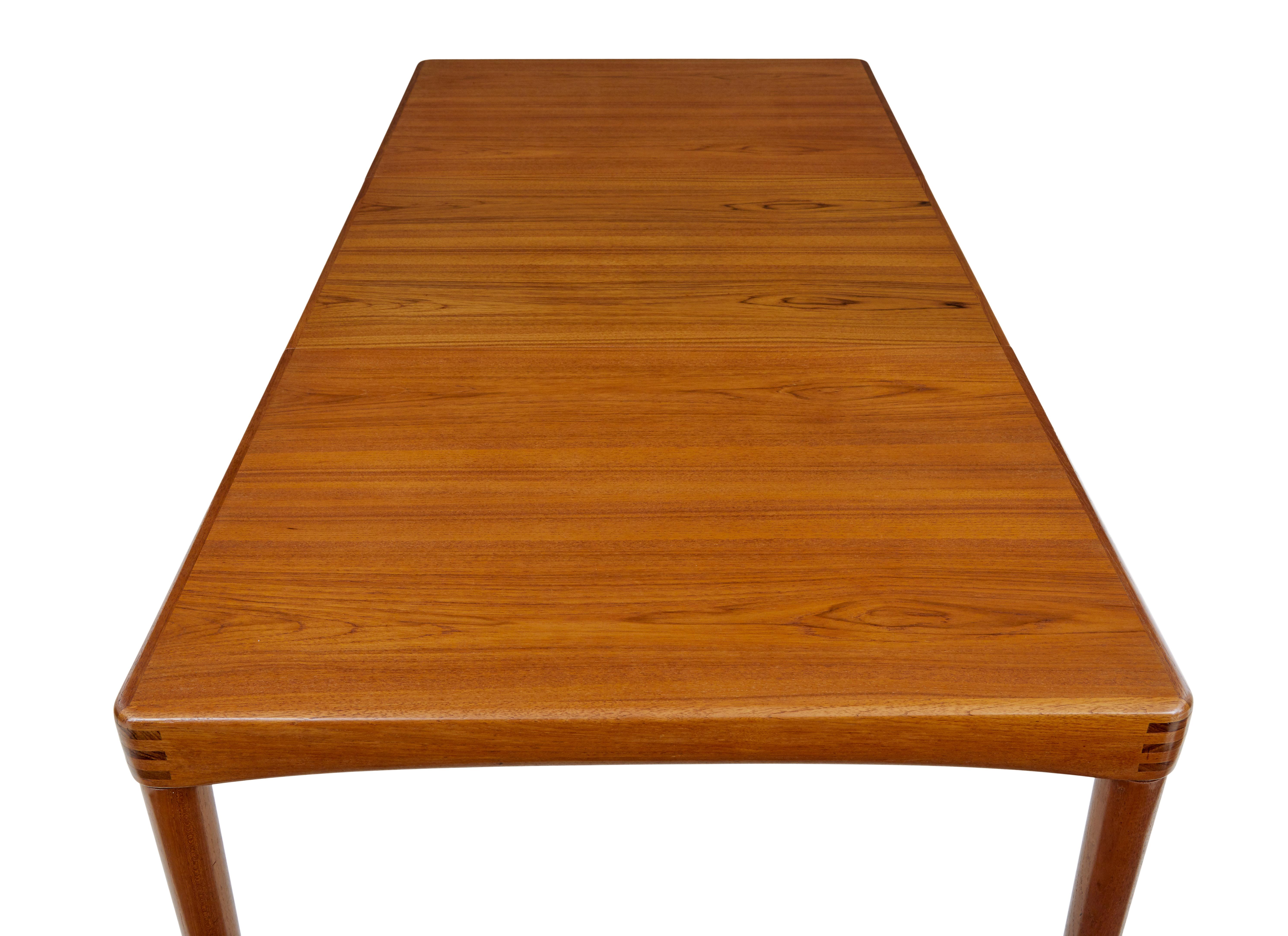 Danish Mid century danish teak dining table by H.W.Klein for Bramin For Sale