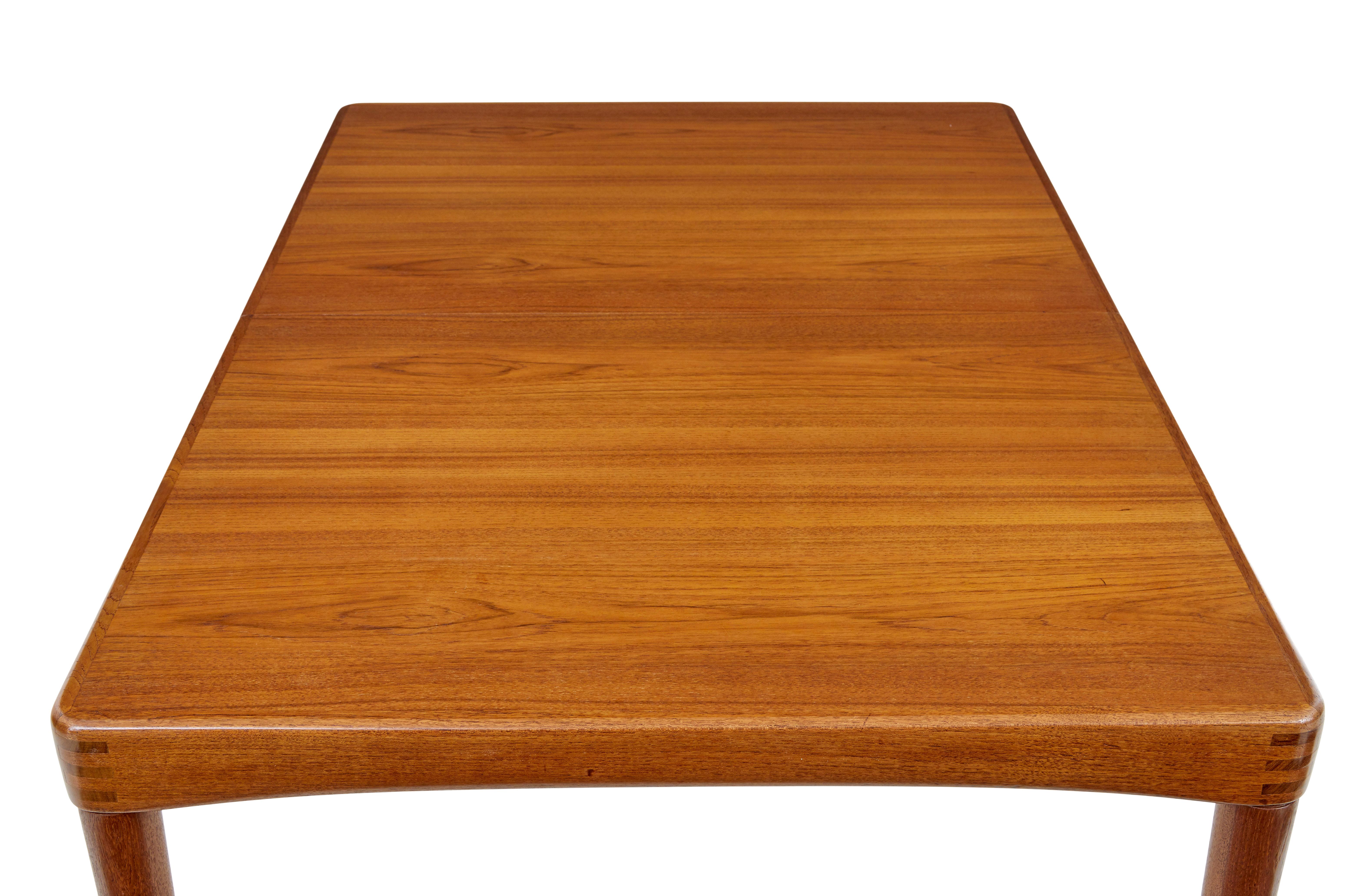 Mesa de comedor danesa de teca de mediados de siglo de H.W. Klein para Bramin en Bueno Estado en Debenham, Suffolk