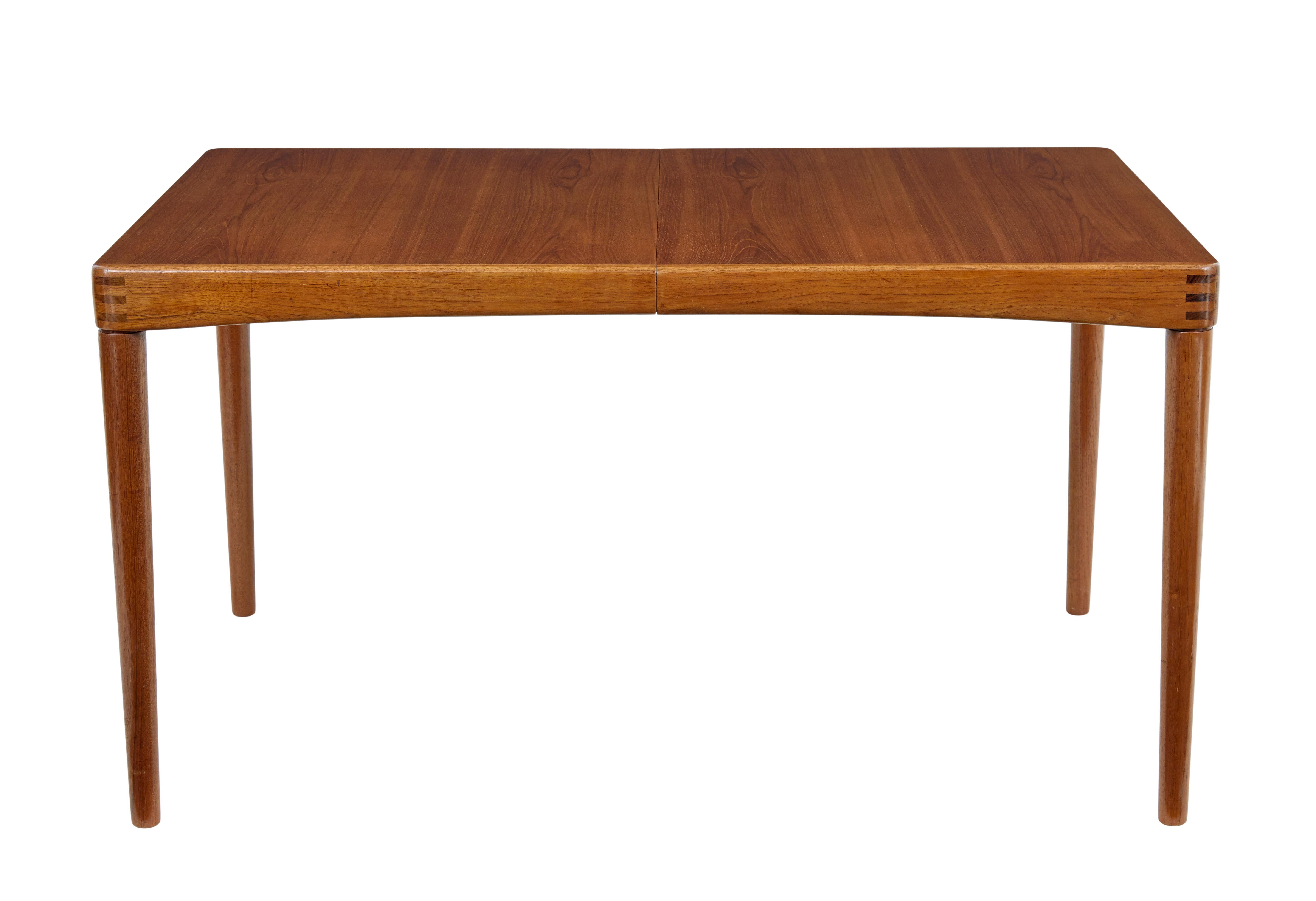 Mid century danish teak dining table by H.W.Klein for Bramin For Sale 1