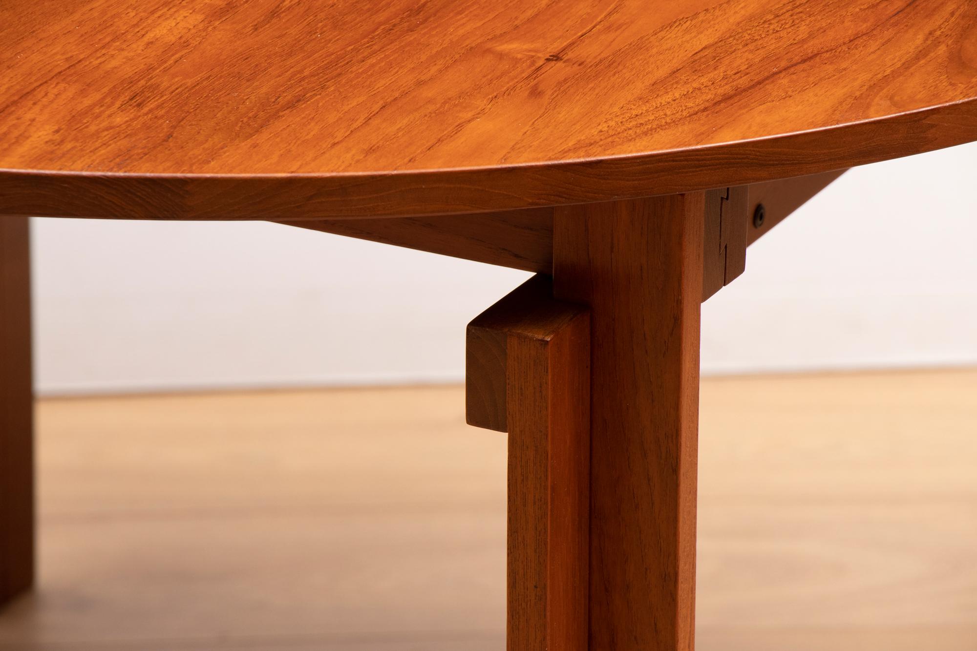 Mid-20th Century Midcentury Danish Teak Dining Table by Inger Klingenberg for France and Sons For Sale
