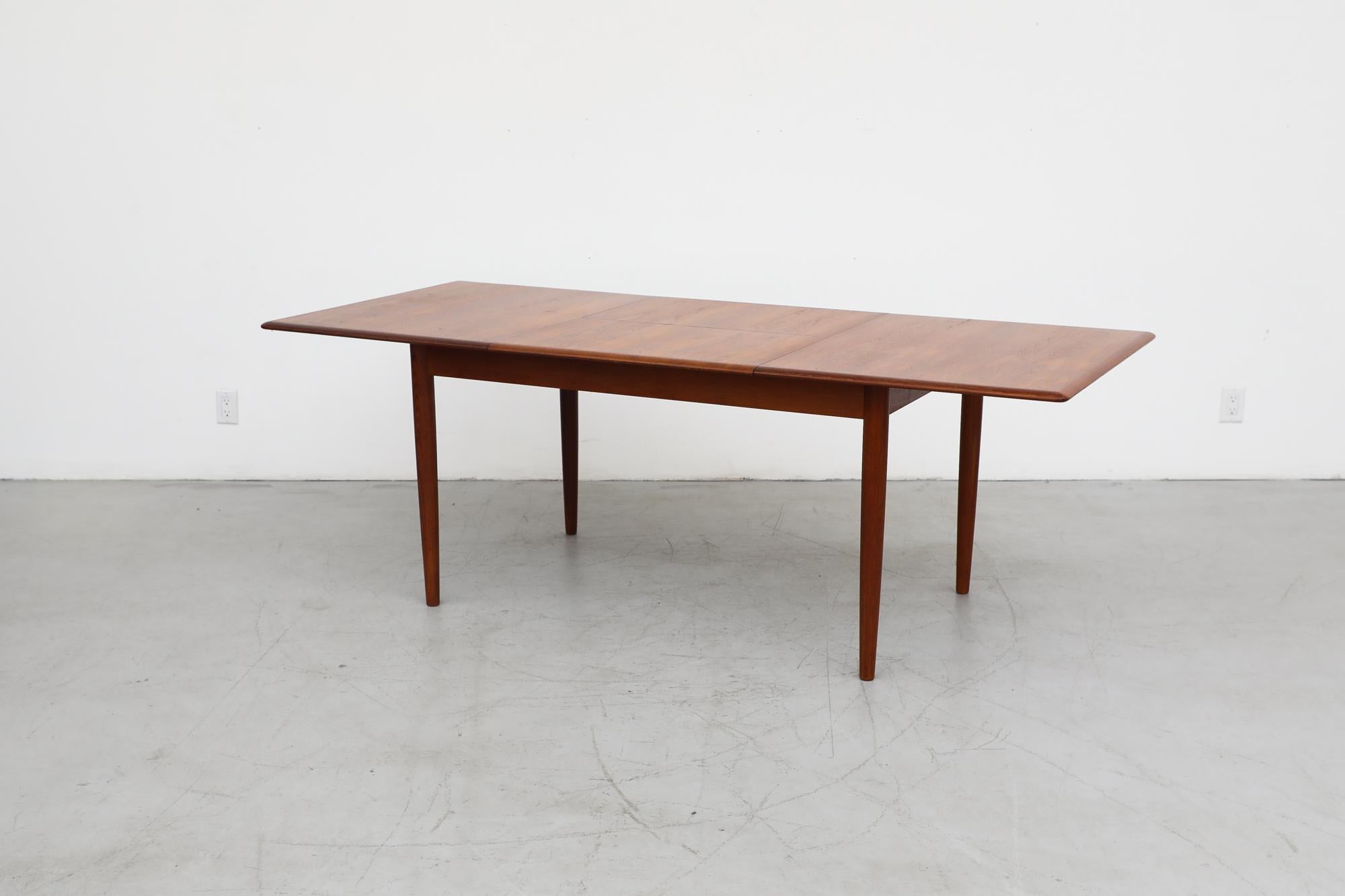 Midcentury Danish Teak Dining Table with Butterfly Leaf 6