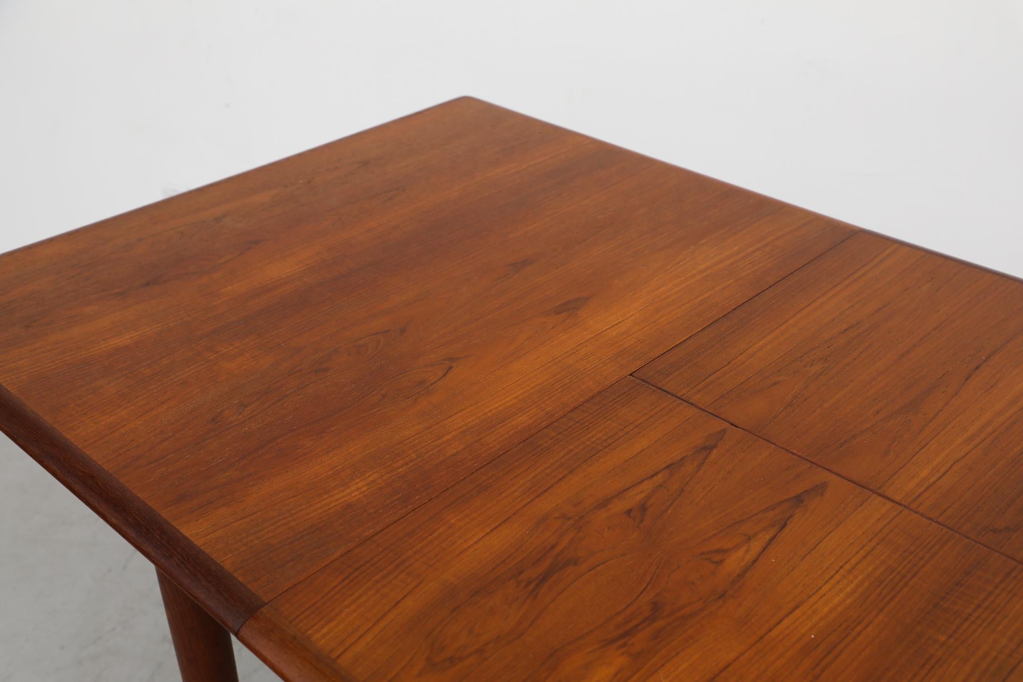 Midcentury Danish Teak Dining Table with Butterfly Leaf 7