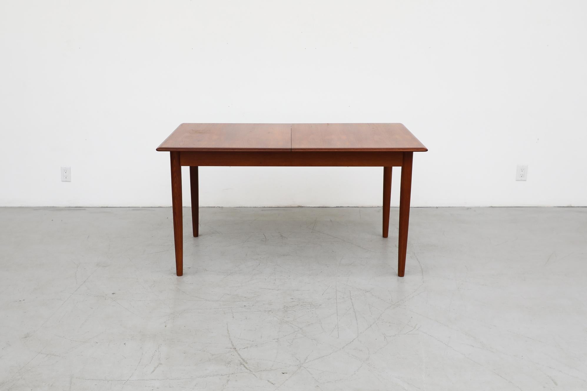 Mid-Century Modern Midcentury Danish Teak Dining Table with Butterfly Leaf
