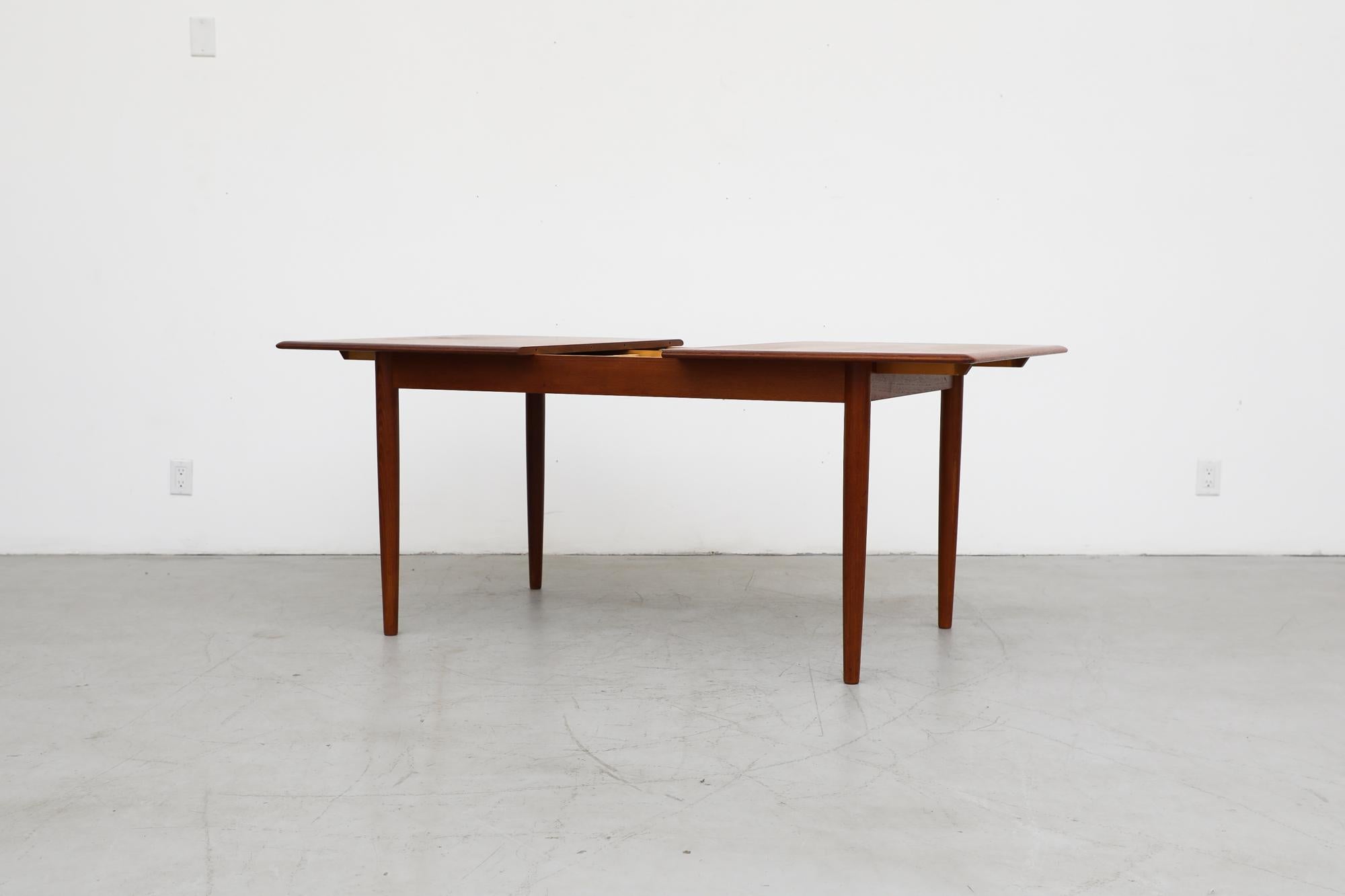 Mid-20th Century Midcentury Danish Teak Dining Table with Butterfly Leaf