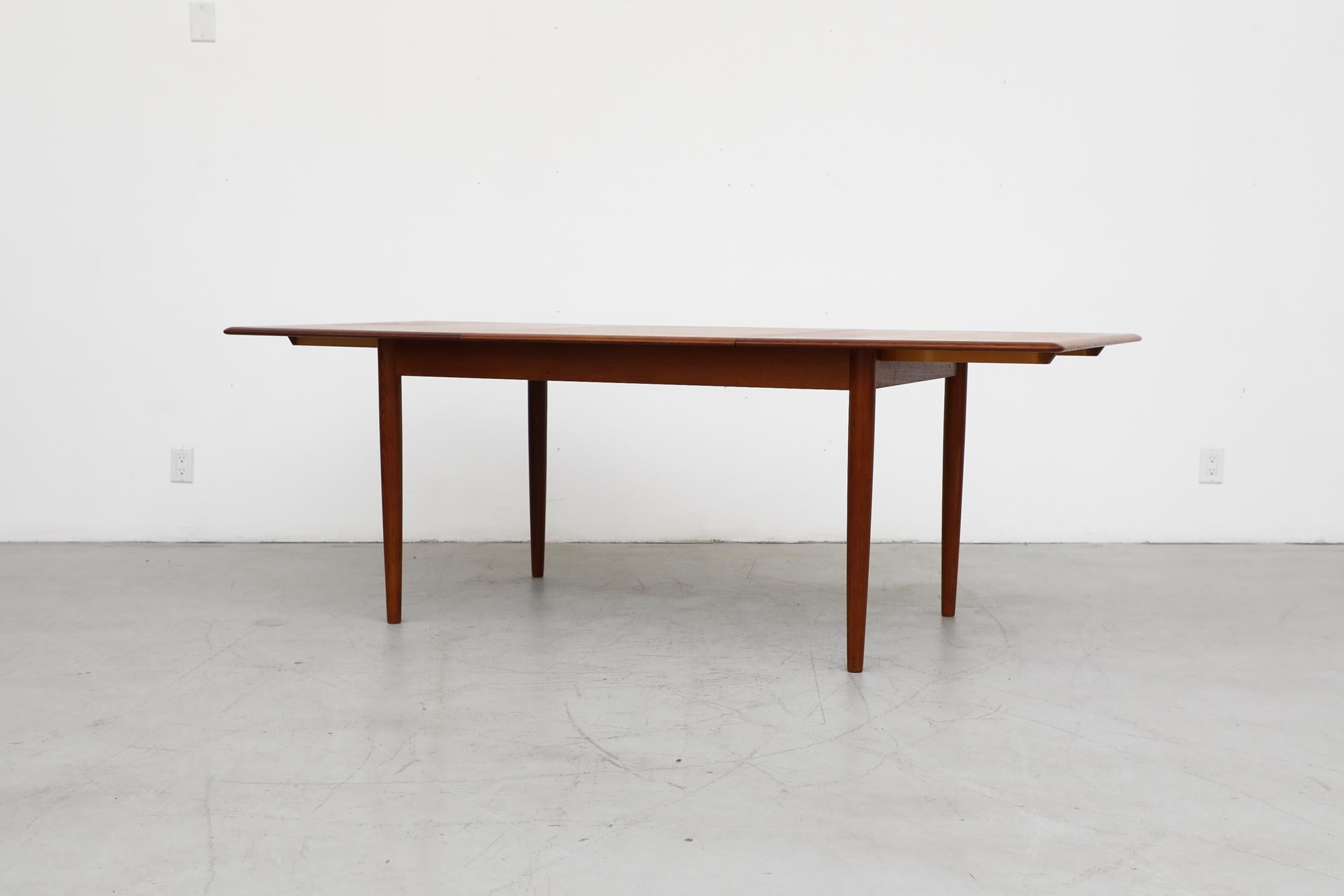 Midcentury Danish Teak Dining Table with Butterfly Leaf 4
