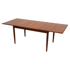 Midcentury Danish Teak Dining Table with Butterfly Leaf