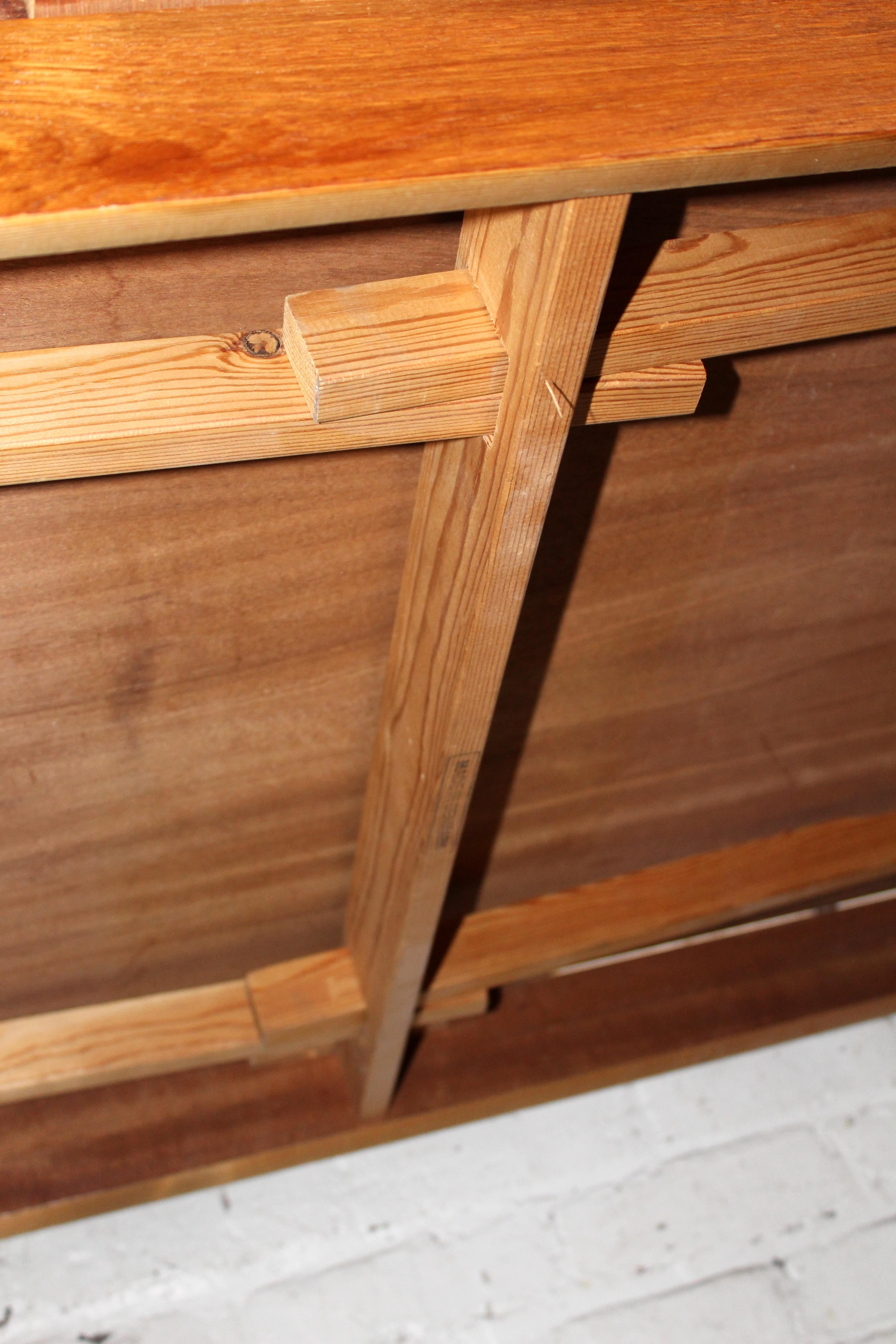 Mesa danesa de madera de teca de mediados de siglo con hoja extensible en venta 8