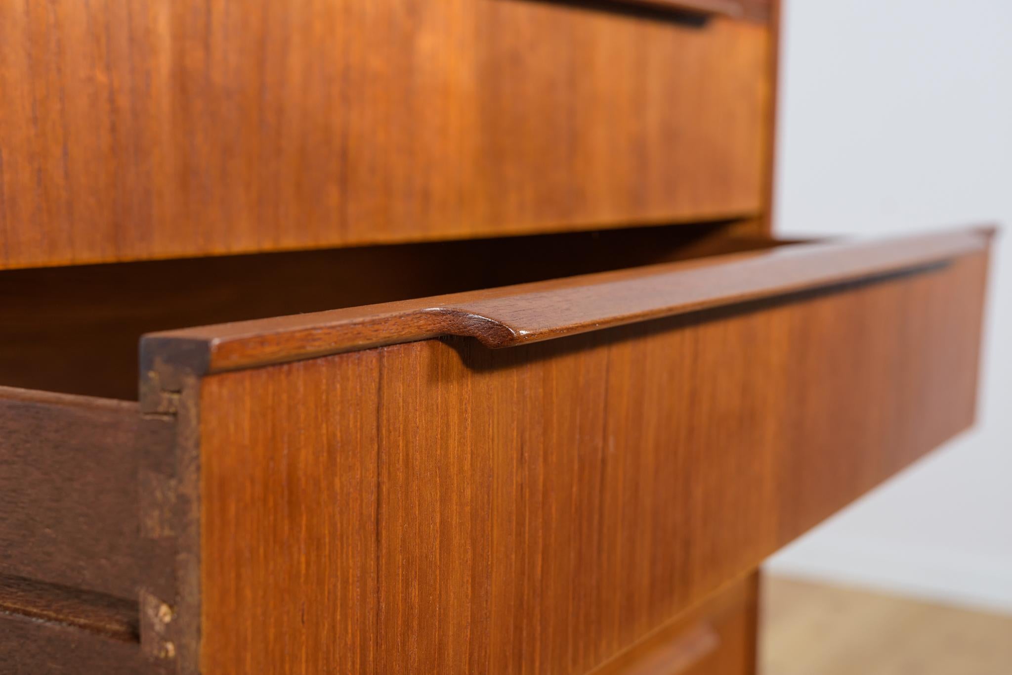 Mid-Century Danish Teak Dresser, 1960s For Sale 8