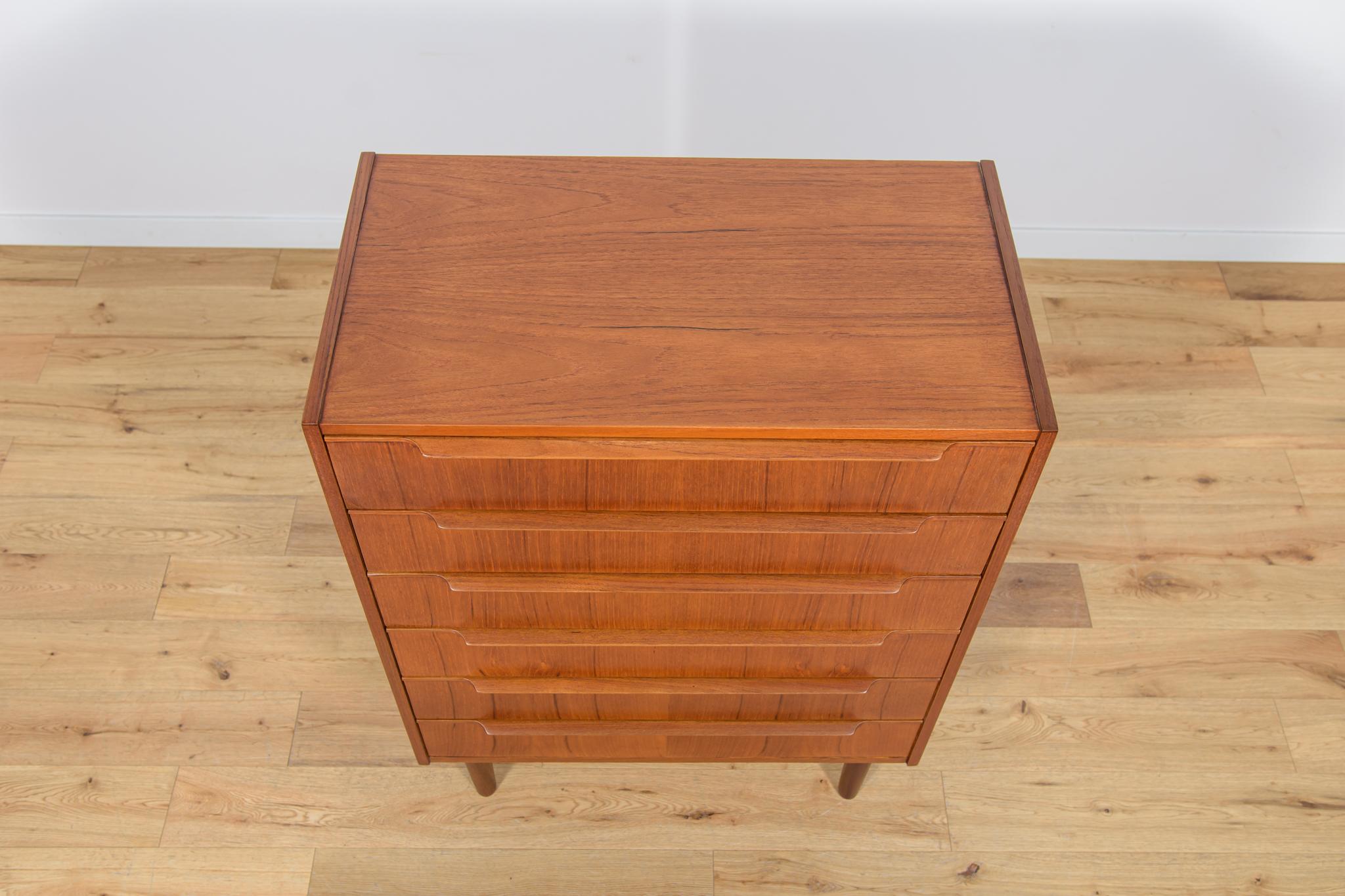 Woodwork Mid-Century Danish Teak Dresser, 1960s For Sale