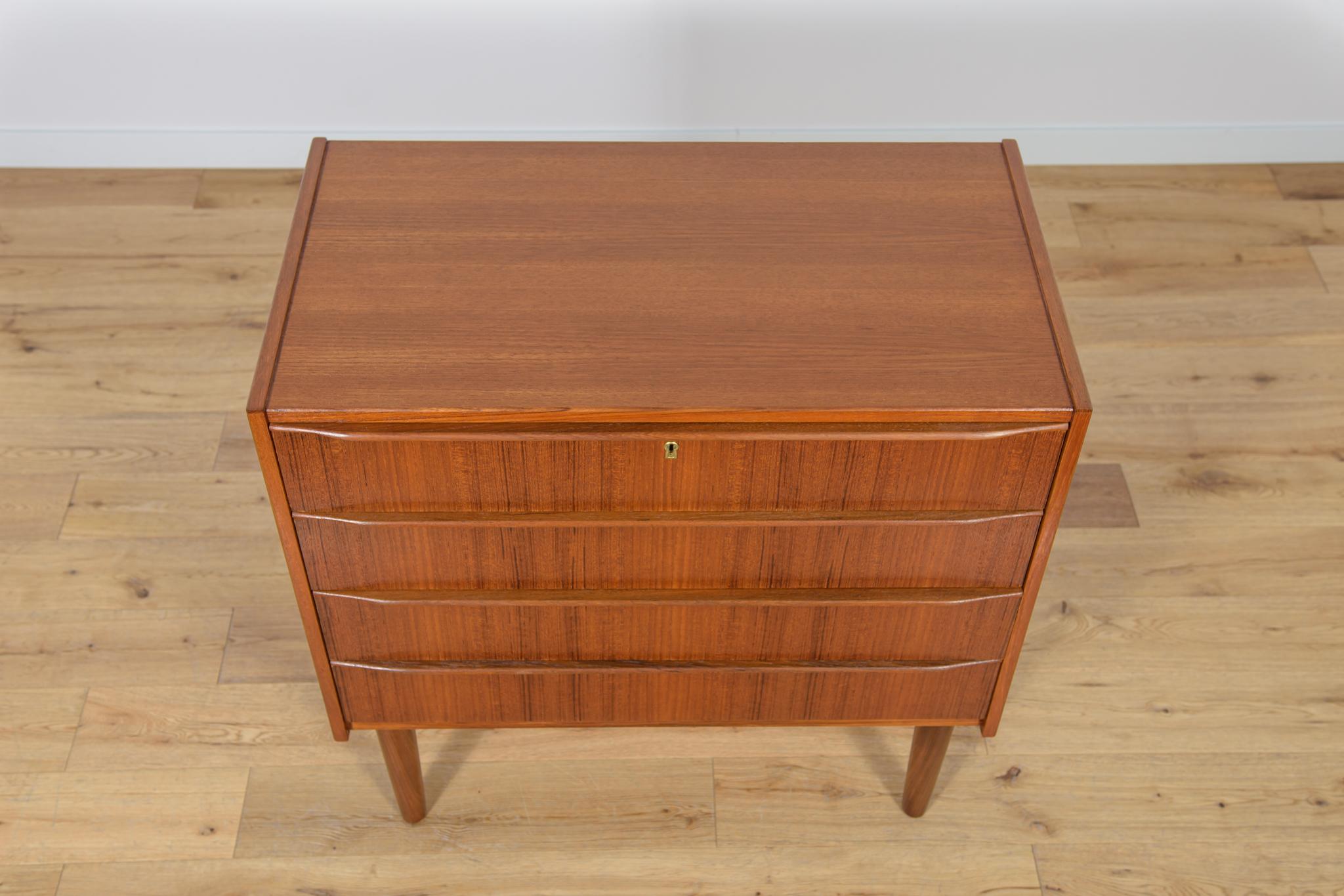Woodwork Mid-Century Danish Teak Dresser, 1960s For Sale