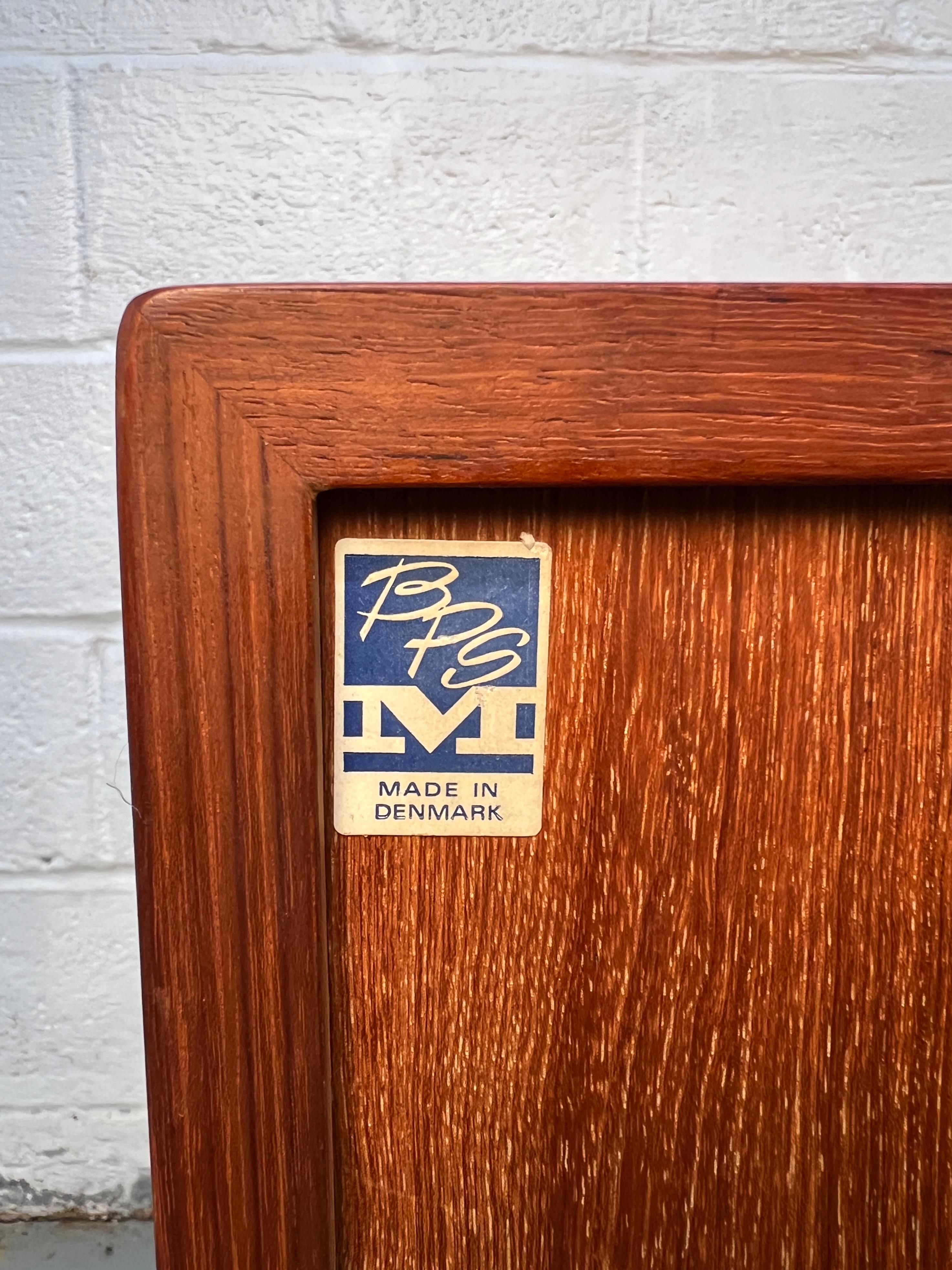 Mid-Century Danish Teak Dresser by BPSM of Denmark in vendita 12