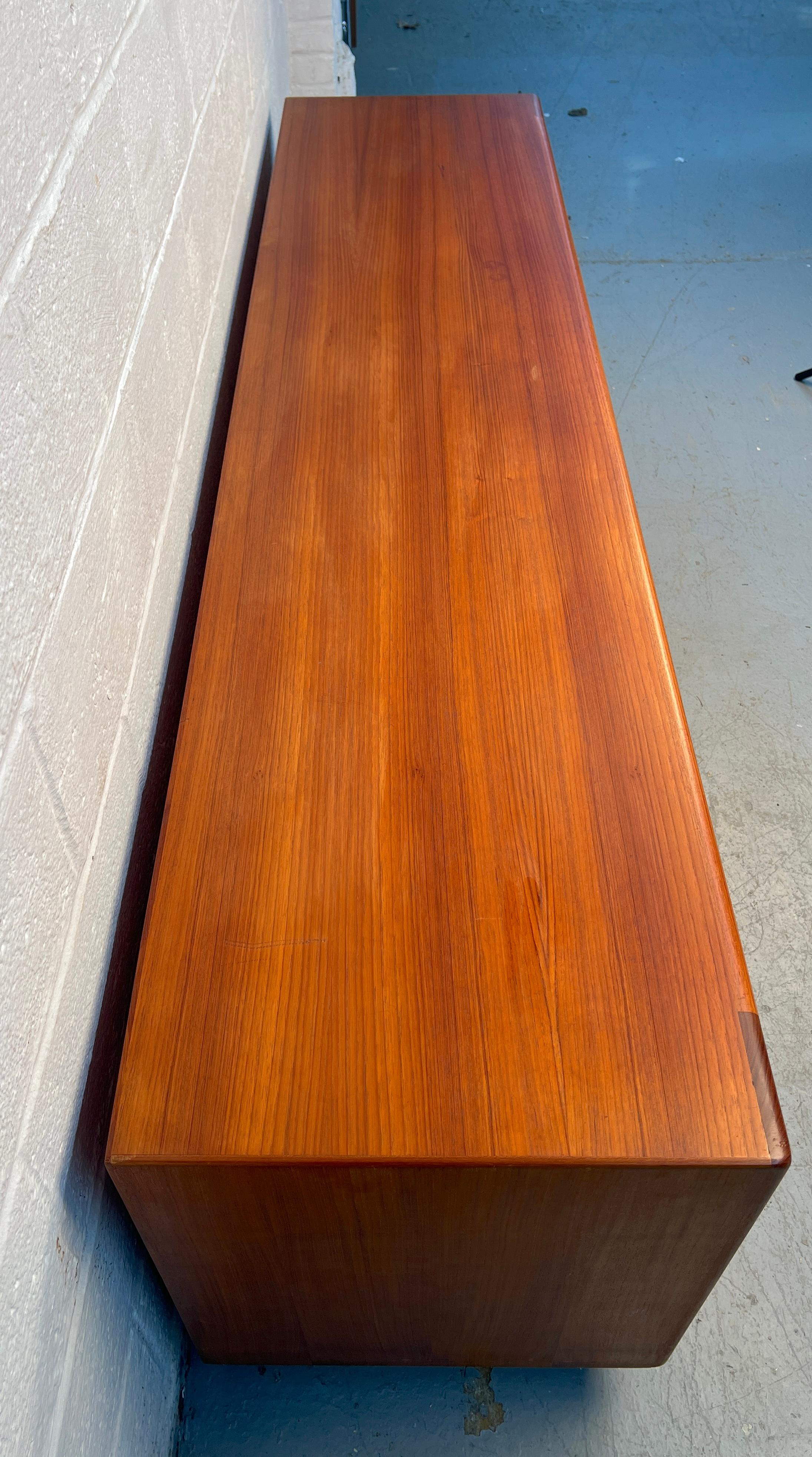 XX secolo Mid-Century Danish Teak Dresser by BPSM of Denmark in vendita