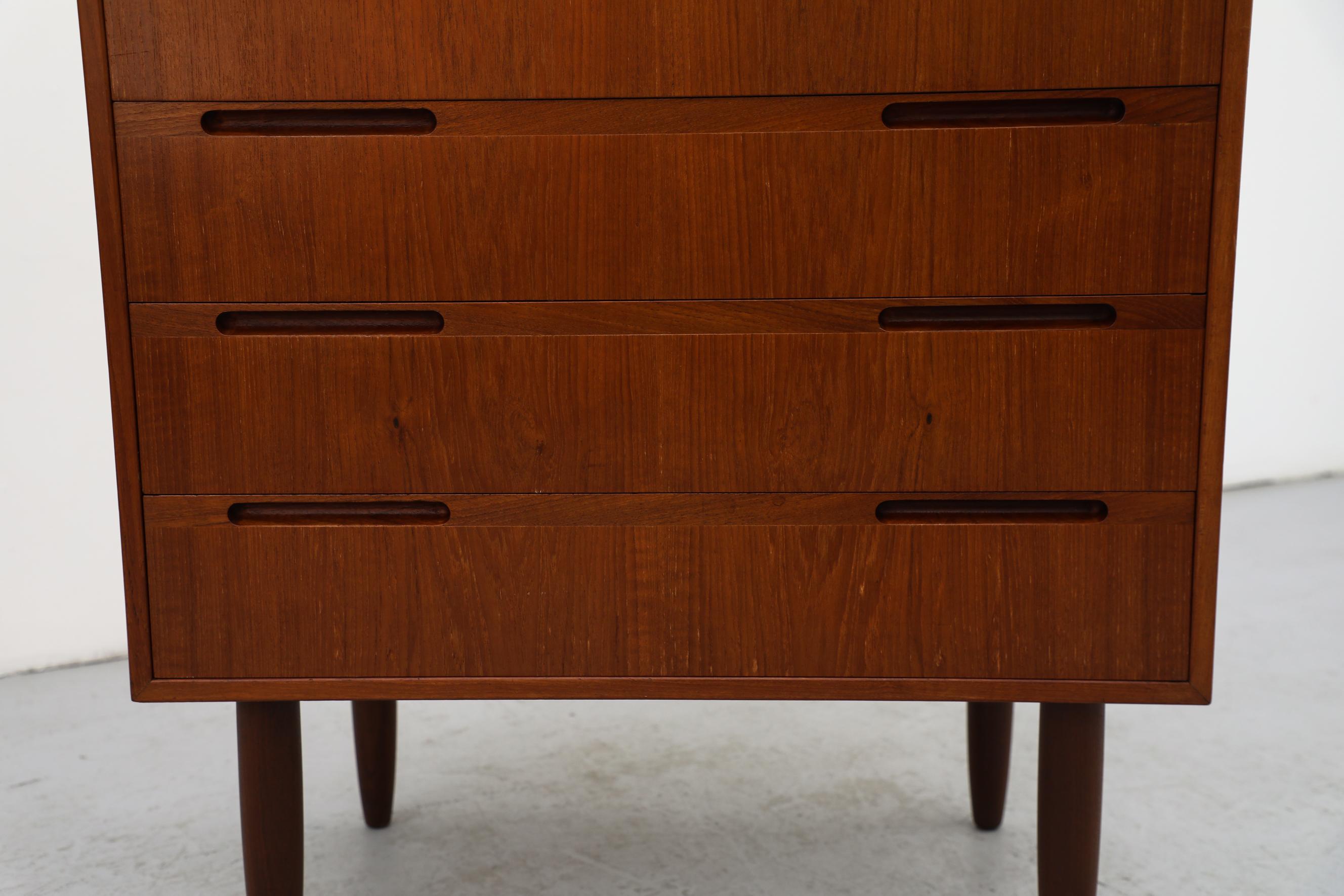Mid-Century Danish Teak Dresser With 6 Drawers 5