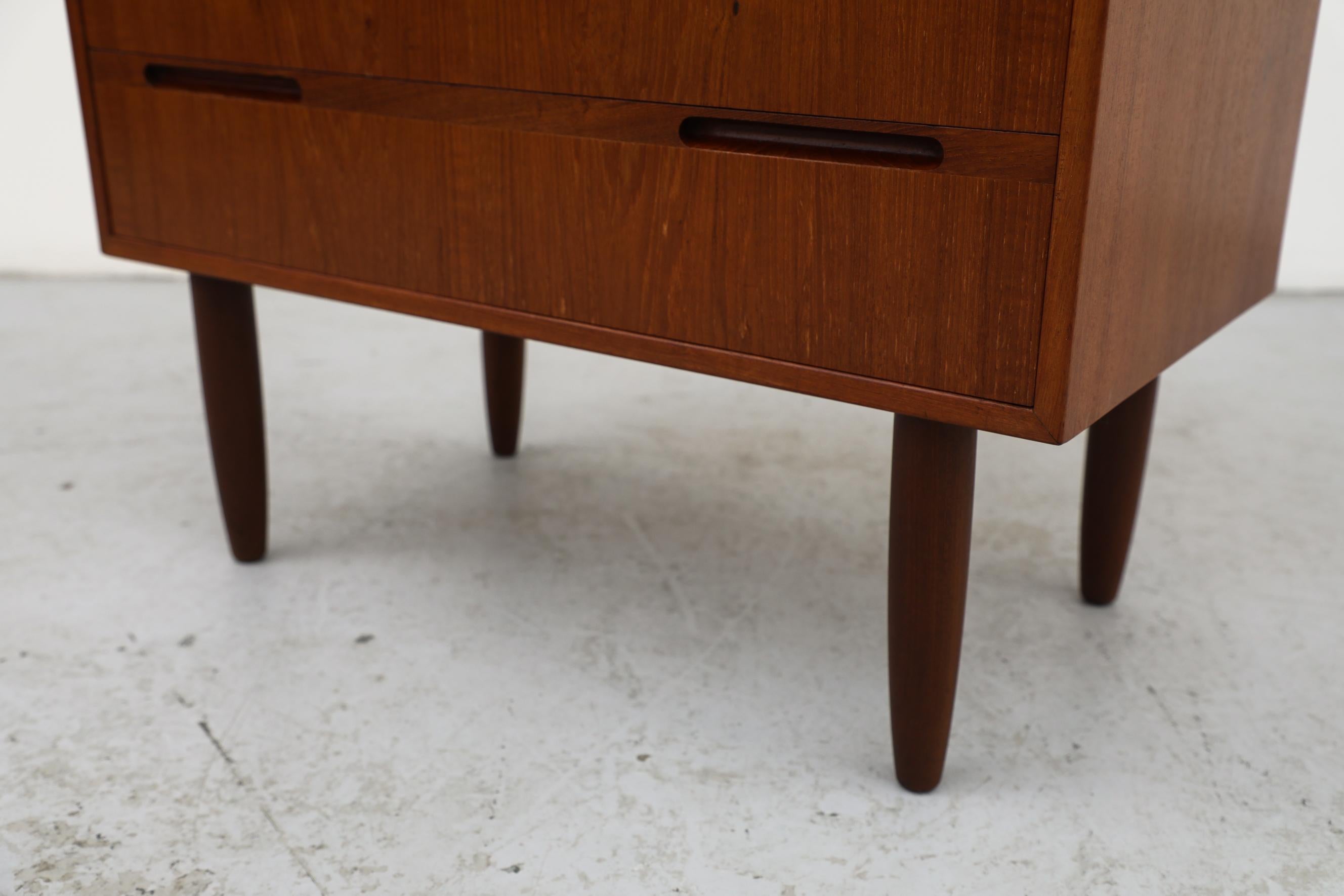 Mid-Century Danish Teak Dresser With 6 Drawers 6