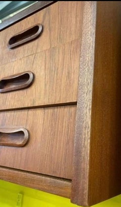 Mid-Century Danish Teak Dressing Table with Mirror