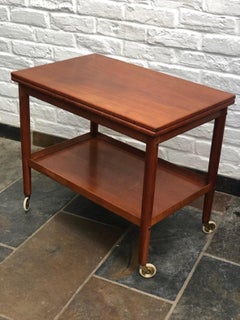 Mid Century Danish Teak Drinks Trolley / Bar Cart, by Greta Jalk, 1960s