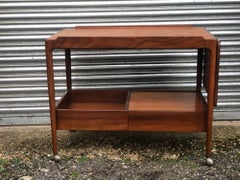 Mid Century Danish Teak Drinks Trolley / Bar Cart by IB Kofod-Larsen, C. 1960s