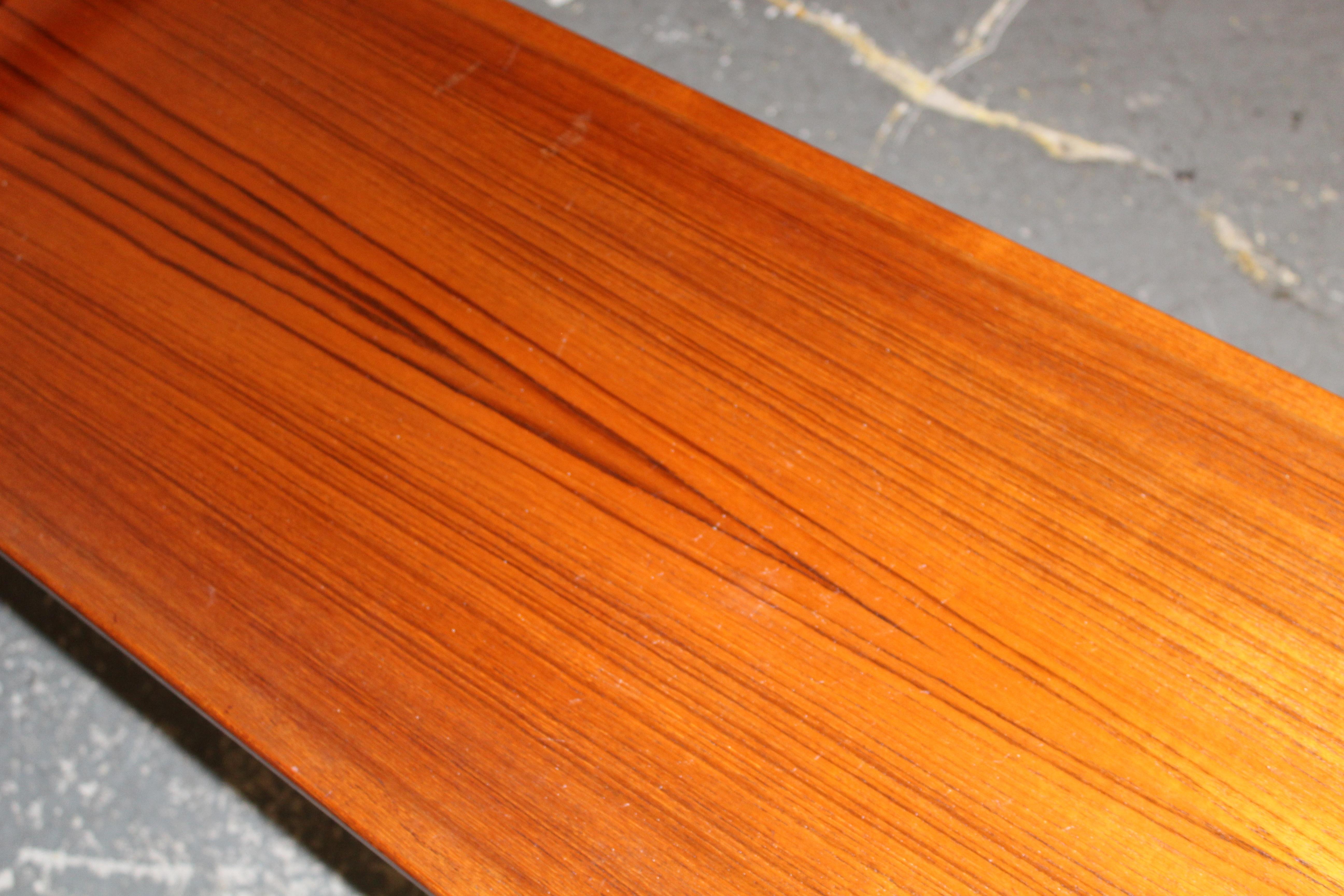 Mid-Century Danish Teak Executive Desk by Arne Vodder for H. P. Hansen en venta 6