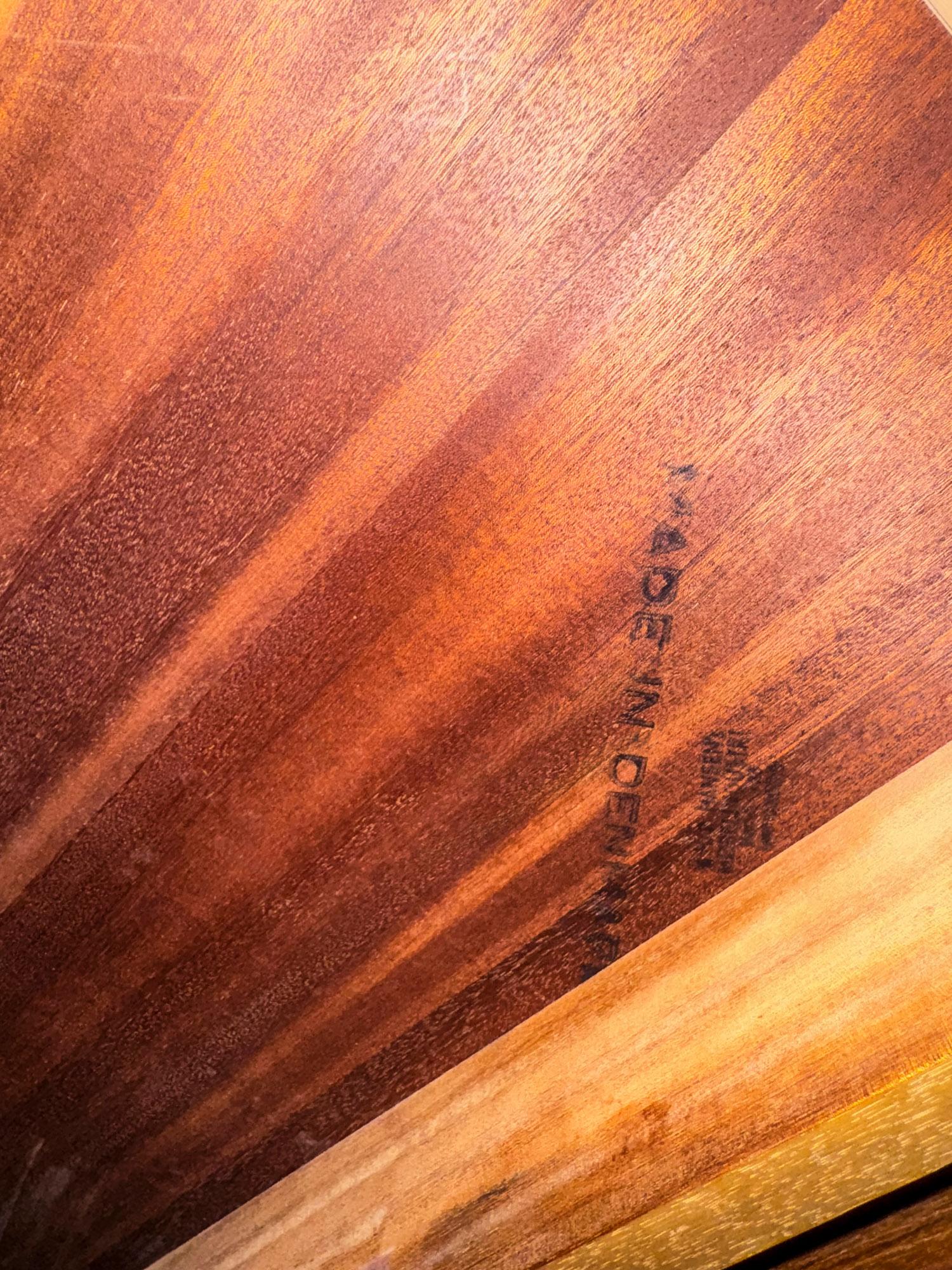 Scrivania direzionale in teak danese di metà secolo di Arne Vodder per H.P. Hansen in vendita 1