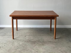 Mid-Century Danish Teak Expanding Dining Table