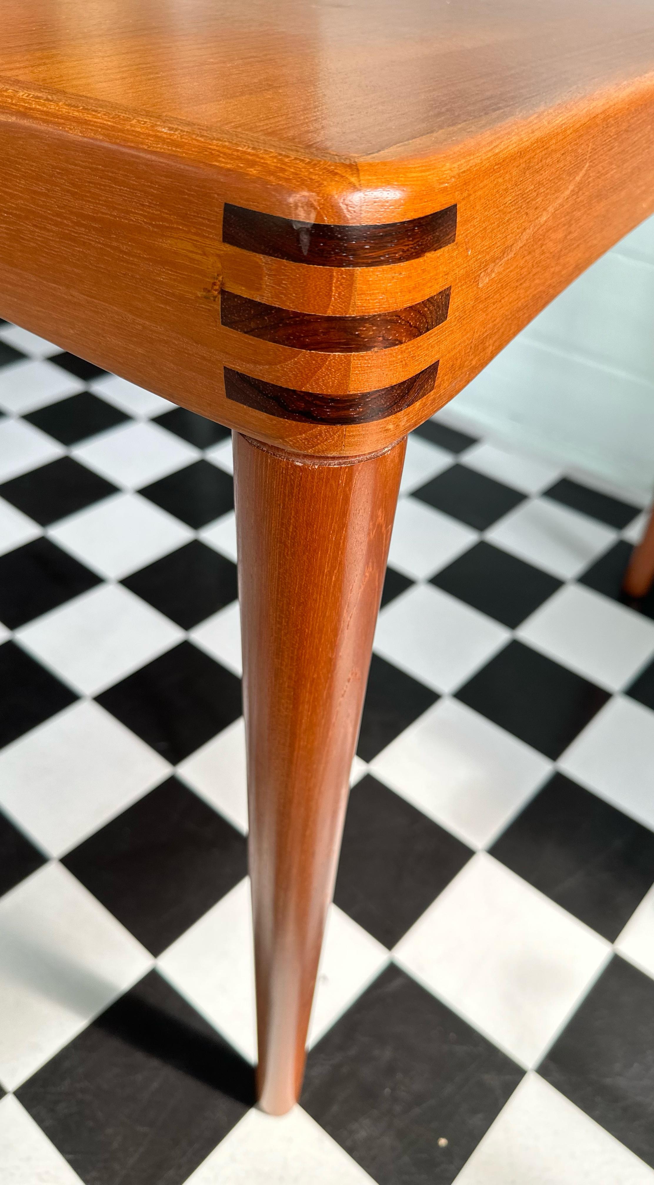 Mid Century Danish Teak Extendable Dining Table by H.W. Klein For Bramin 8