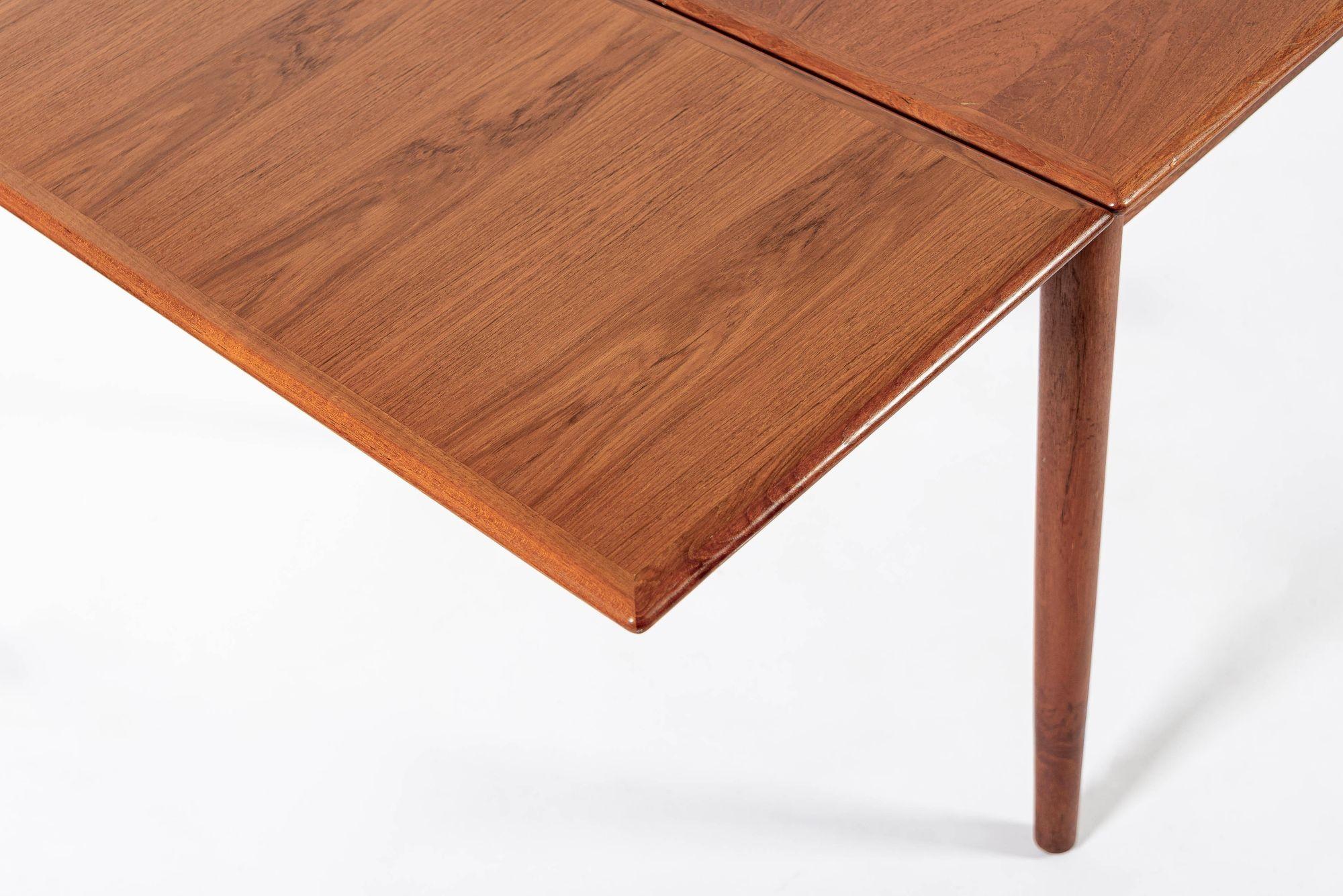 Mid Century Danish Teak Extendable Dining Table by Poul Volther for Frem Rojle For Sale 4