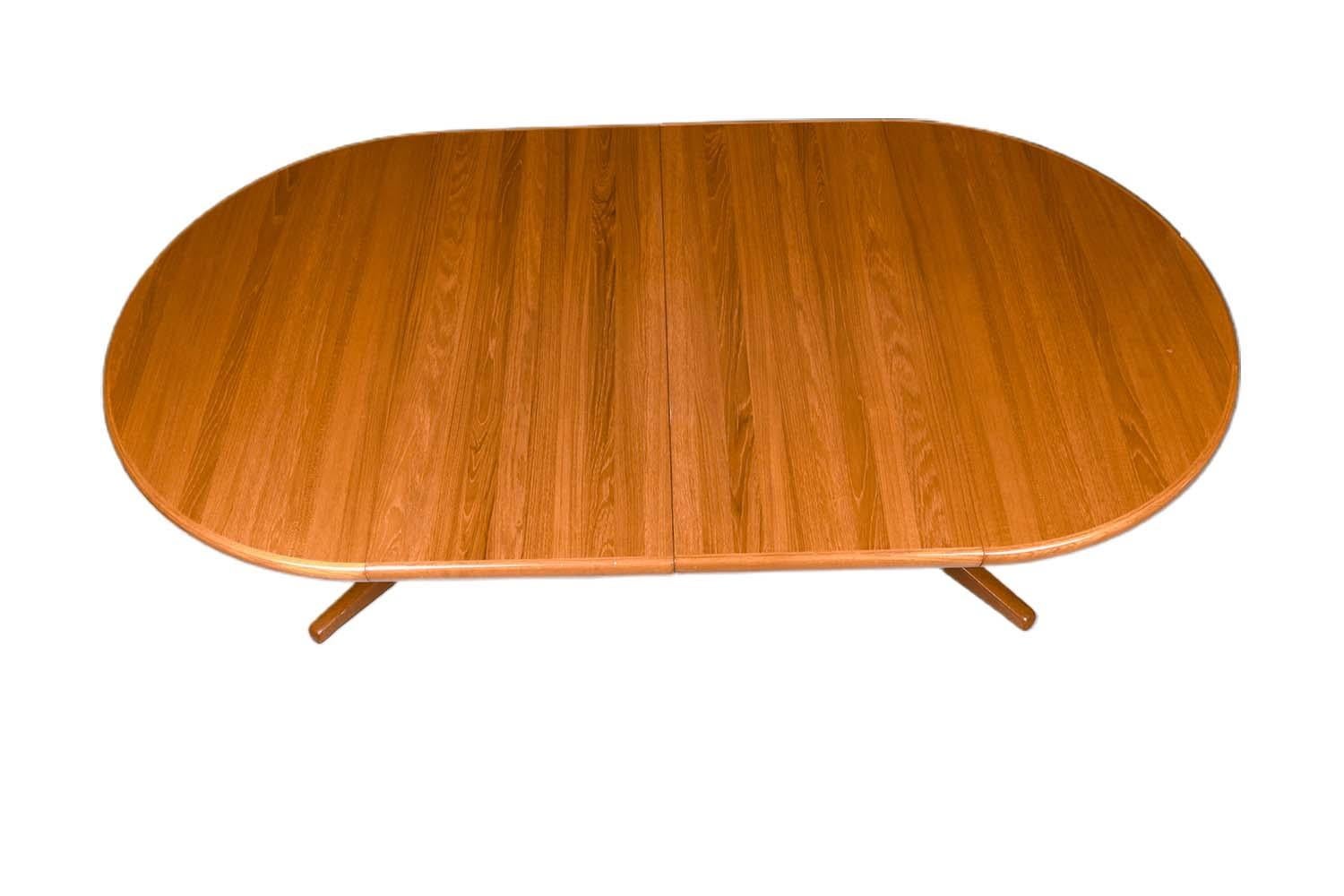 mid century danish teak dining table