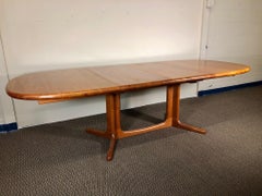 Midcentury Danish Teak Extending Dining Table by Glostrup Møbelfabrik Seats 10