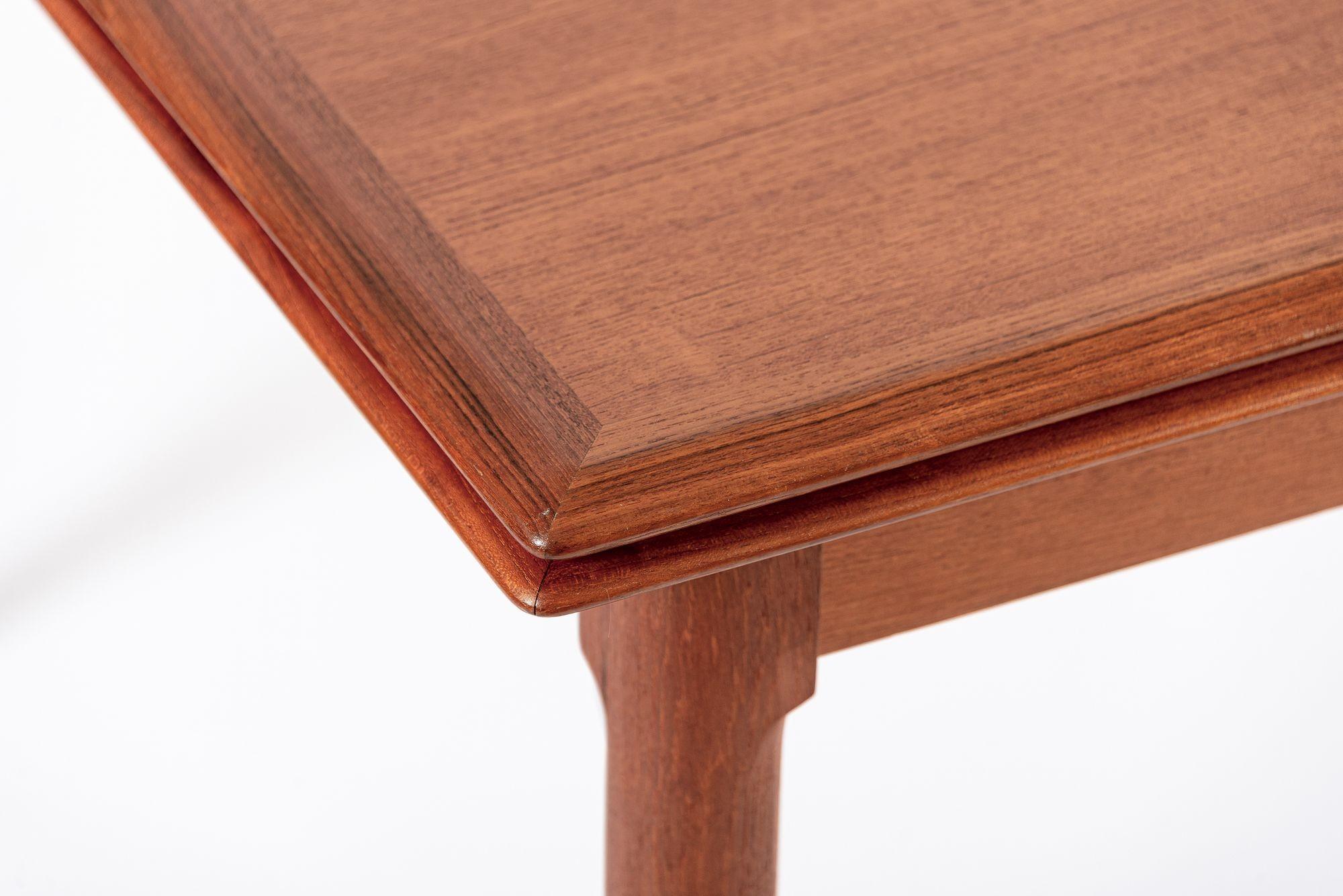 Mid Century Danish Teak Extension Dining Table by Kai Kristiansen (attr.) en venta 3