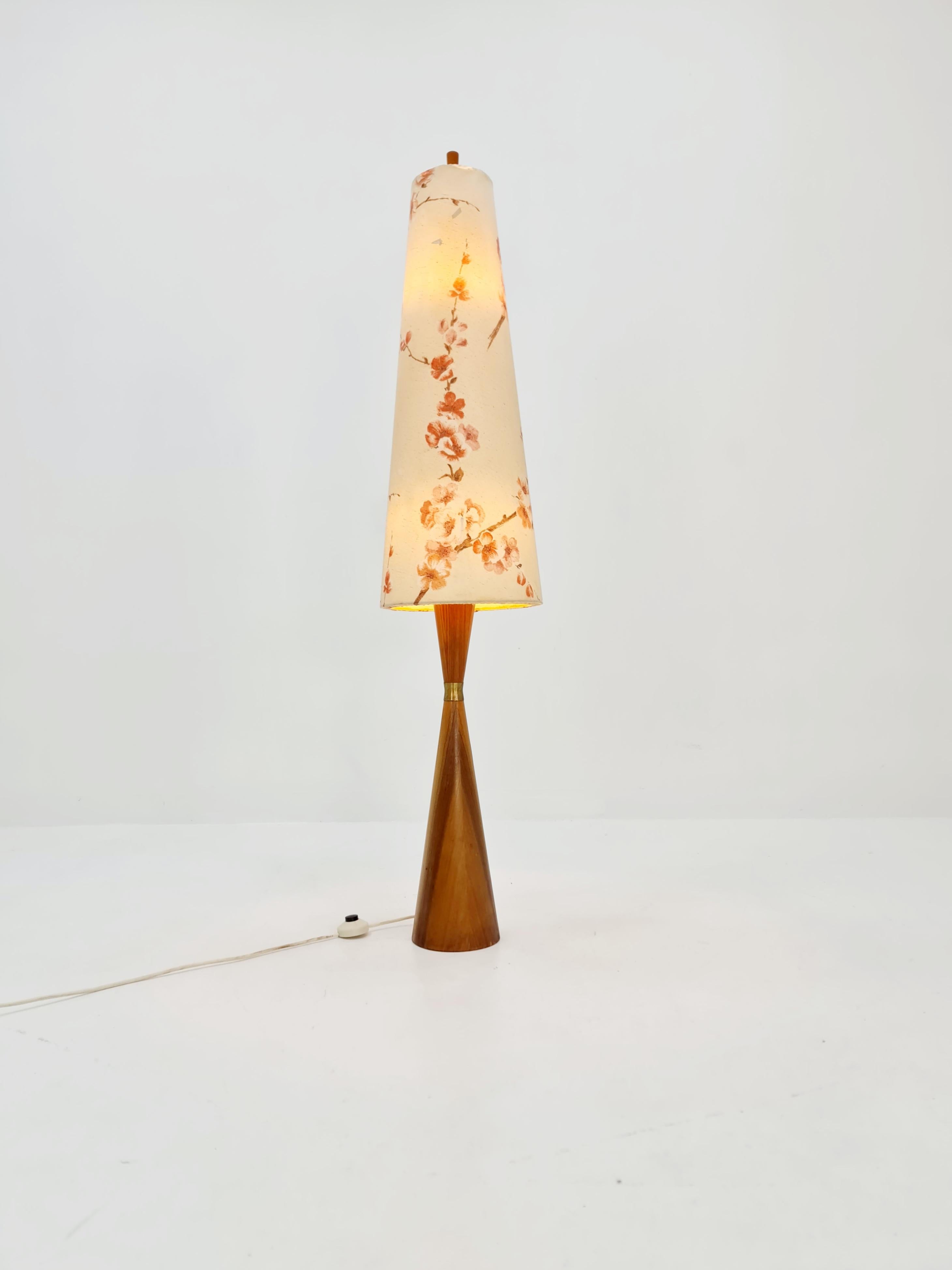 Mid century Danish teak floor lamp, 1960s For Sale 4