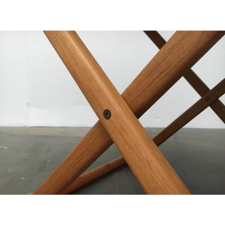 Mesa plegable danesa de teca de mediados de siglo de Juul Kristensen, años 60 en venta 5