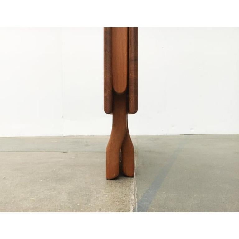 Mesa plegable danesa de teca de mediados de siglo de Juul Kristensen, años 60 siglo XX en venta