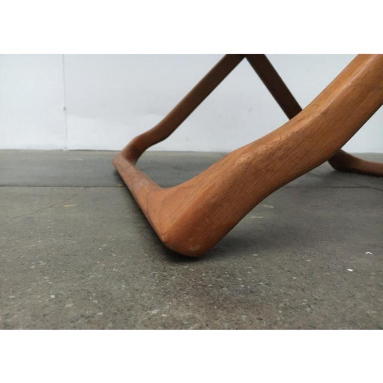 Mesa plegable danesa de teca de mediados de siglo de Juul Kristensen, años 60 en venta 2