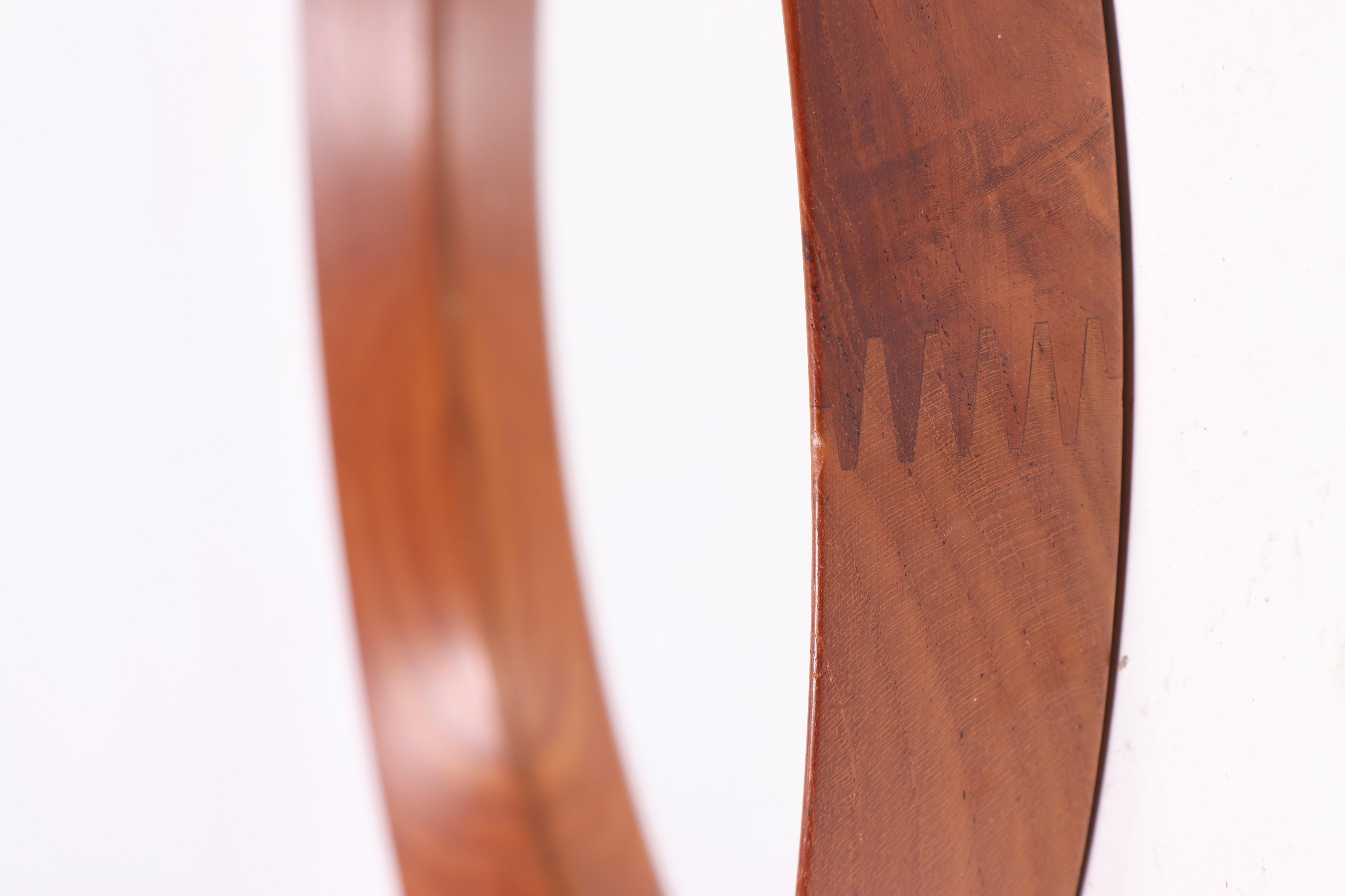 Scandinavo moderno Specchio danese di metà secolo con cornice in teak, anni '60 in vendita