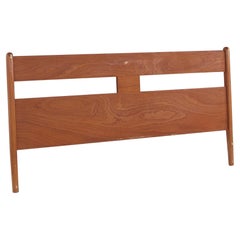 Vintage Mid Century Danish Teak Full Headboard