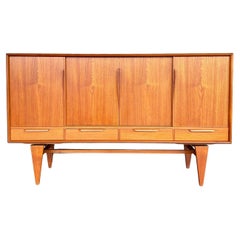 Mid Century Danish Teak Highboard by Axel Christensen for ACO Mobler