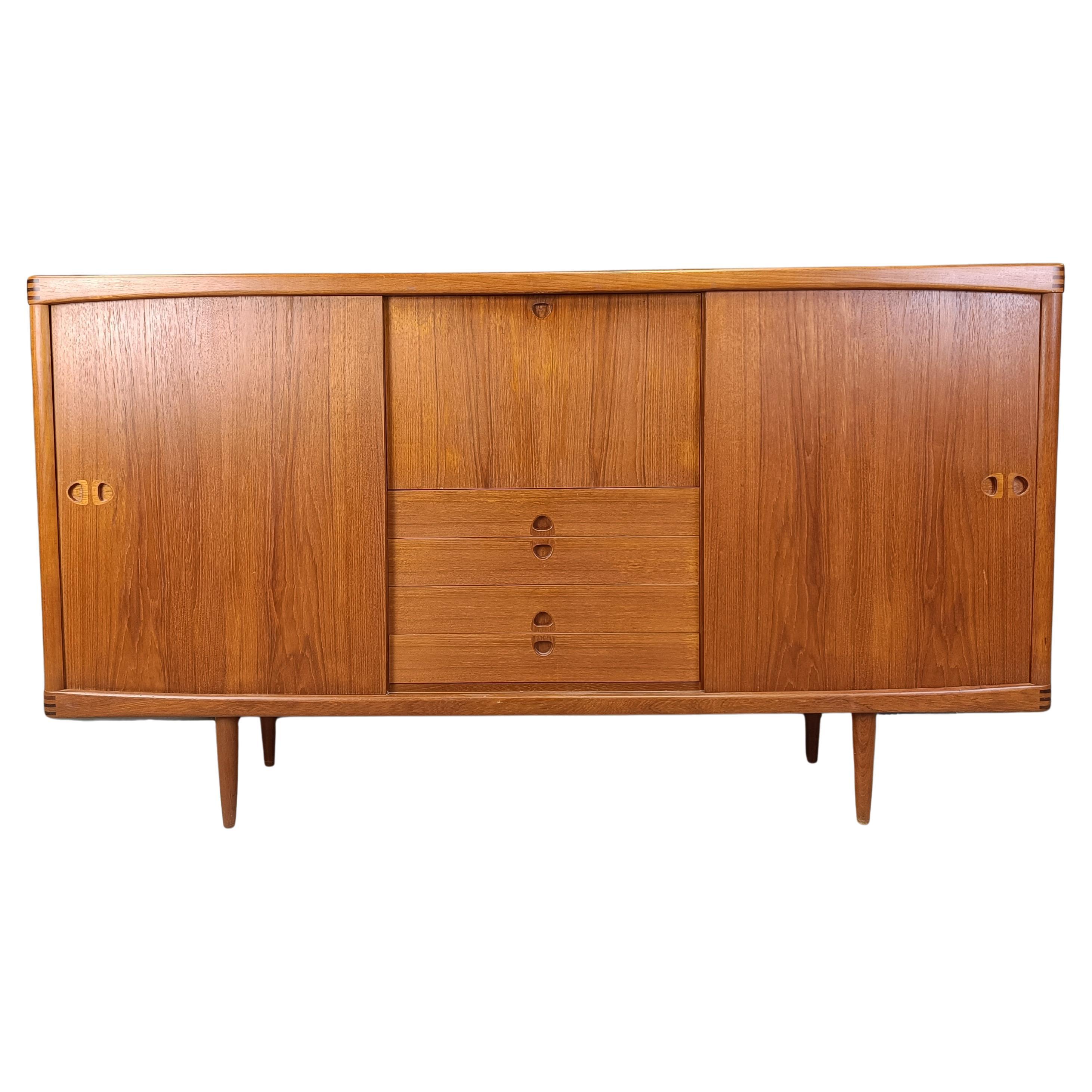 Mid-Century Danish Teak Highboard by H.W.Klein for Bramin, 1960s
