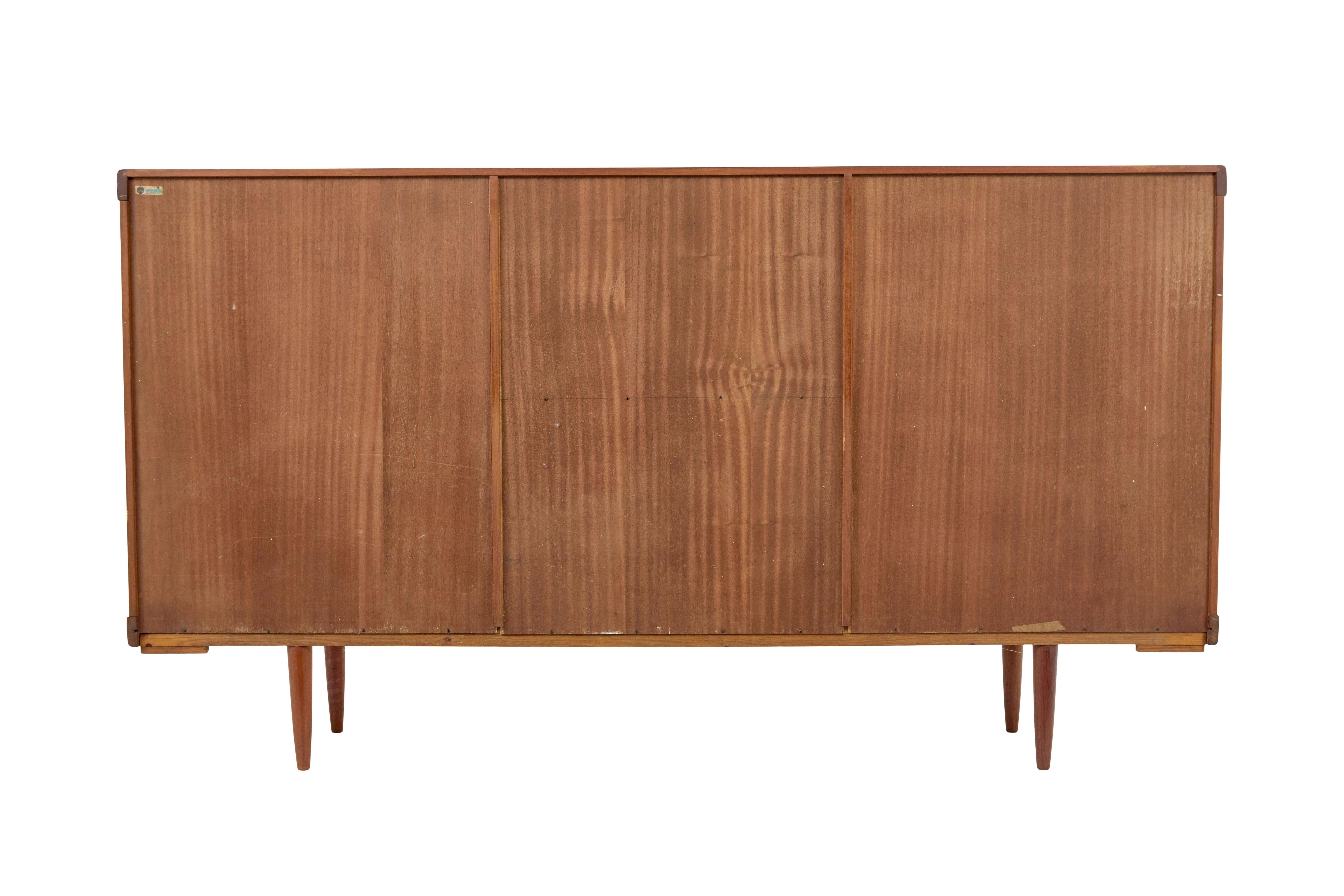 Credenza danese di metà secolo in teak di H.W. Klein per Bramin In condizioni buone in vendita a Debenham, Suffolk